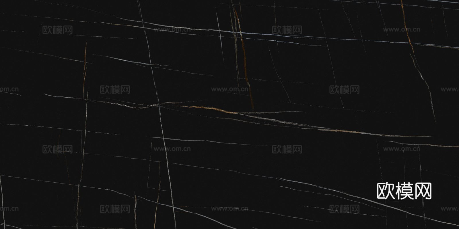 无缝黑色劳伦黑金大理石