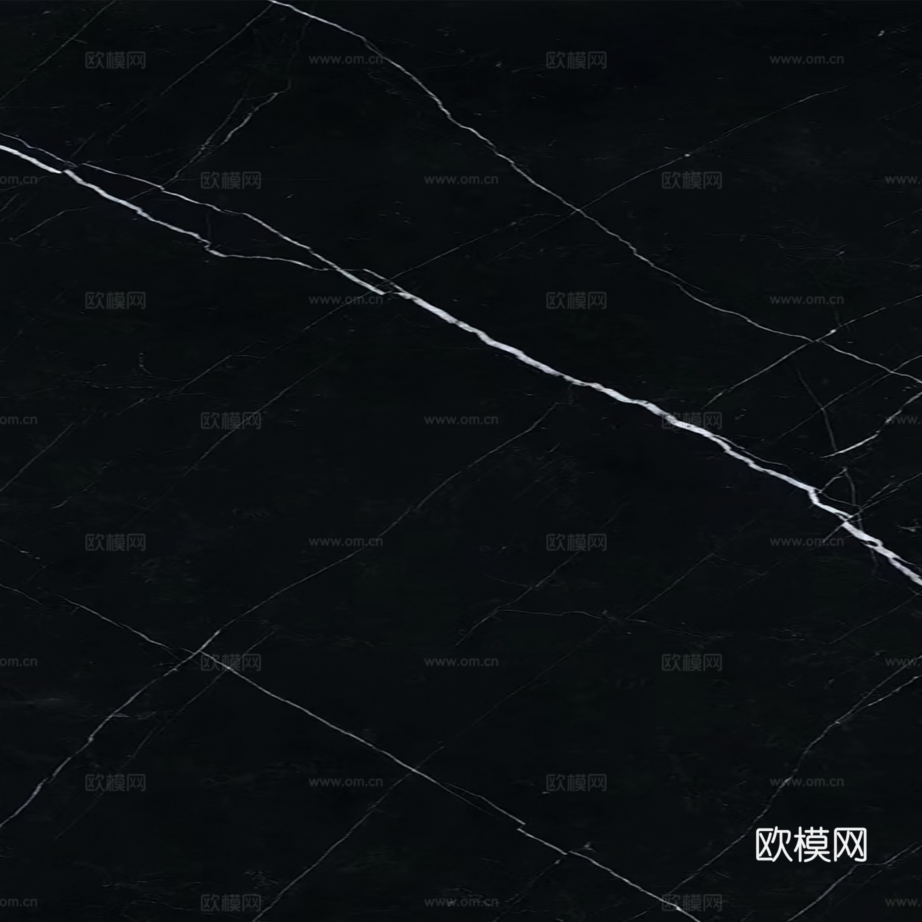 无缝黑白根黑色大理石岩板