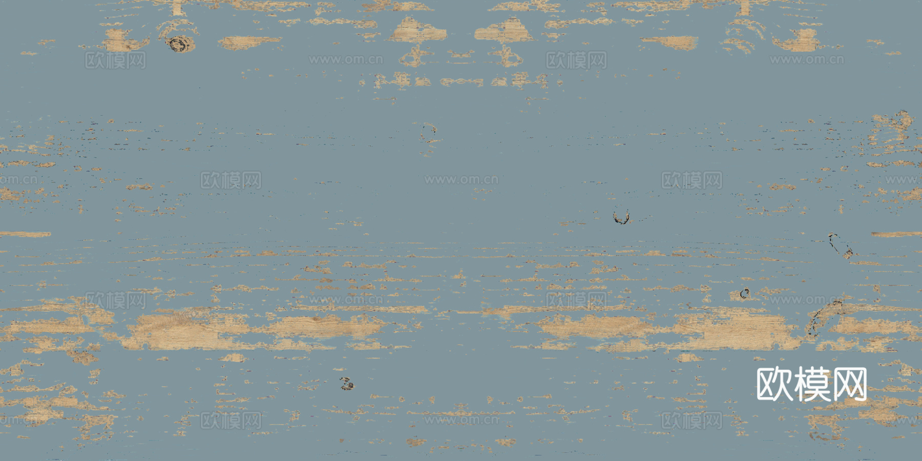 无缝蓝色刷漆旧木贴图