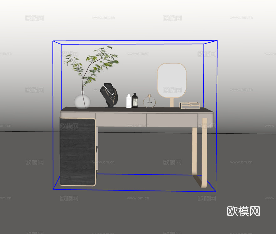 梳妆台su模型