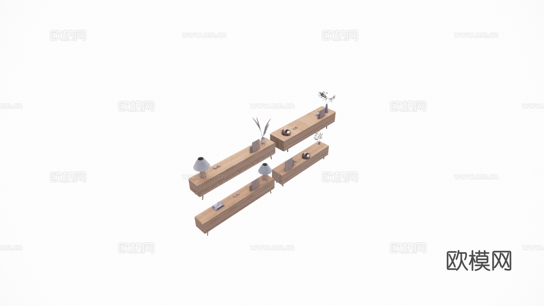 桌子 架子 玩具 书籍 装饰品 小品su模型