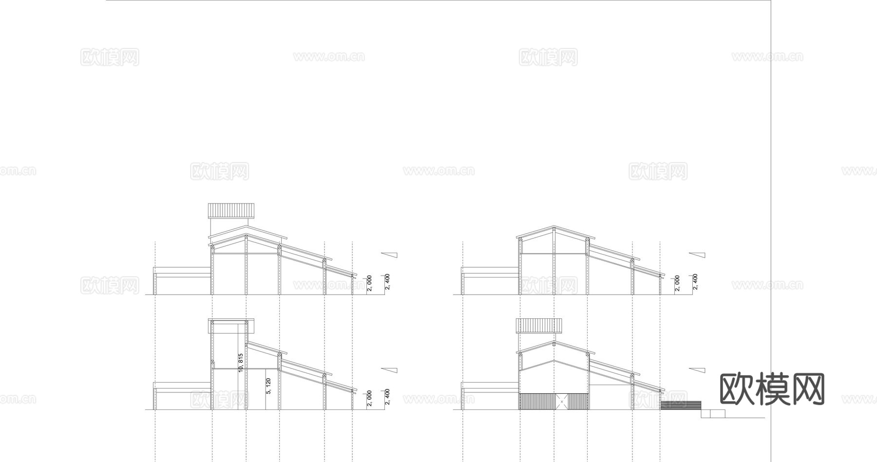 商场超市建筑图纸cad施工图