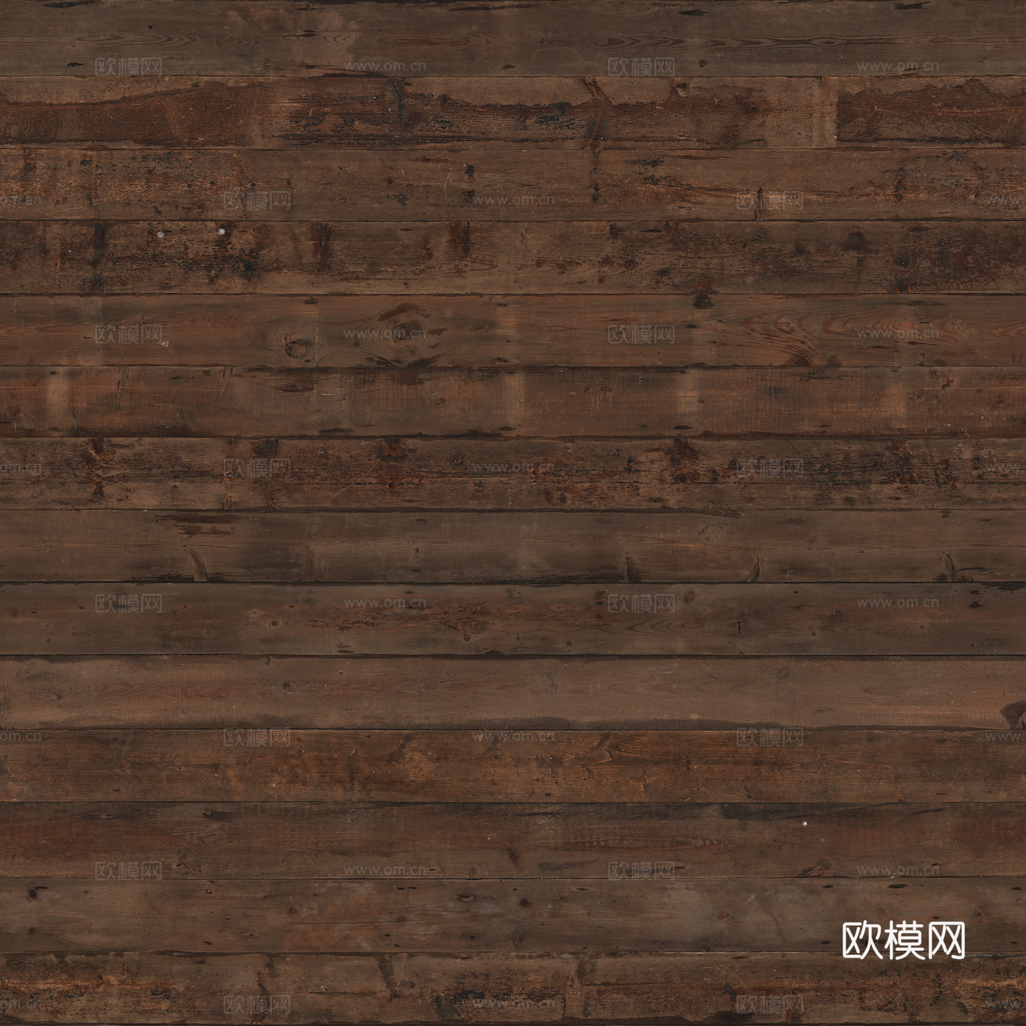 新中式做旧防腐木地板 深色胡桃木地板贴图