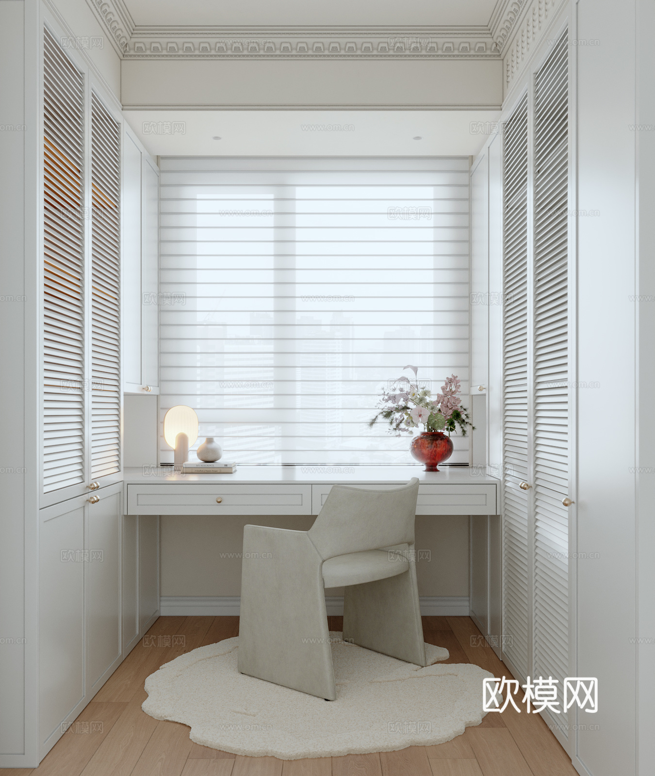 法式衣帽间3d模型下载