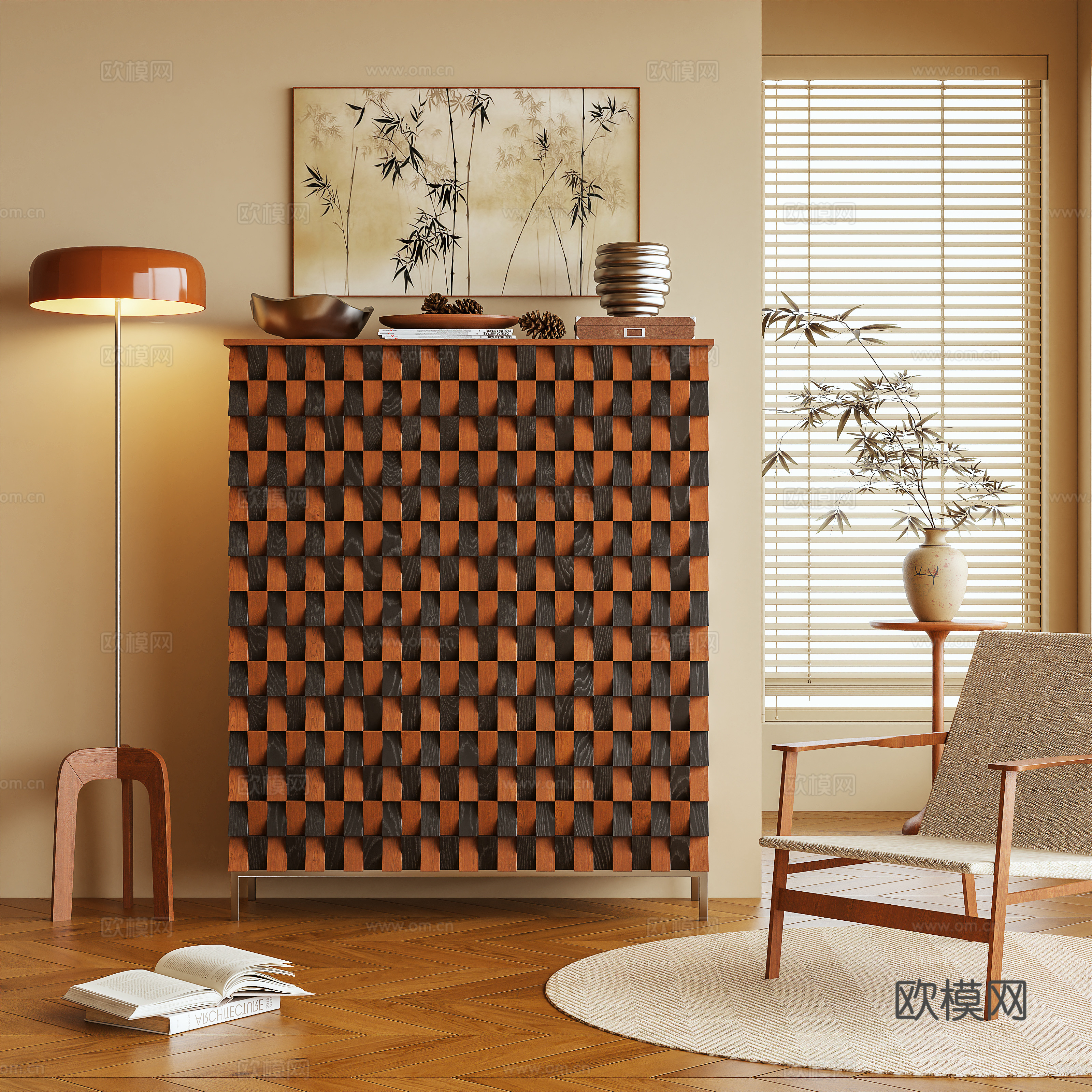 斗柜 玄关柜 储物柜 边柜 置物柜3d模型下载