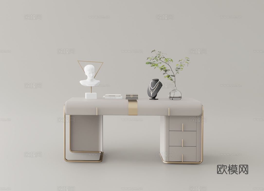 梳妆台su模型