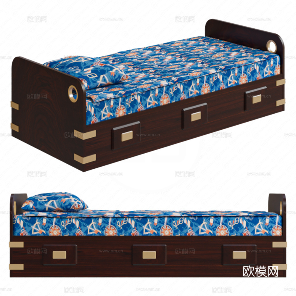 儿童床3d模型下载