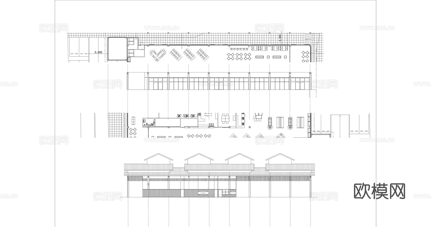 商场超市建筑图纸cad施工图