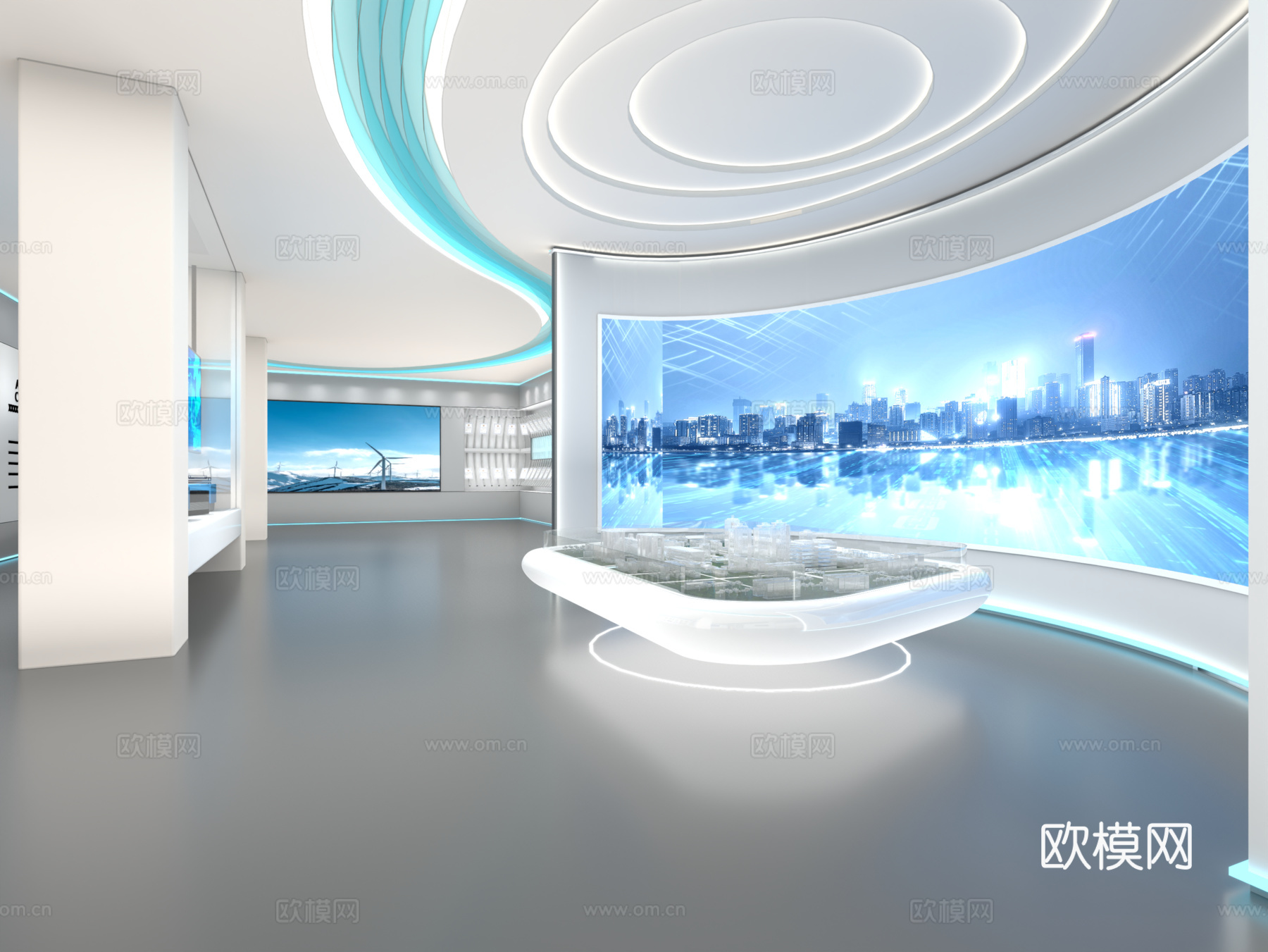 科技展厅3d模型下载（渲染图3）