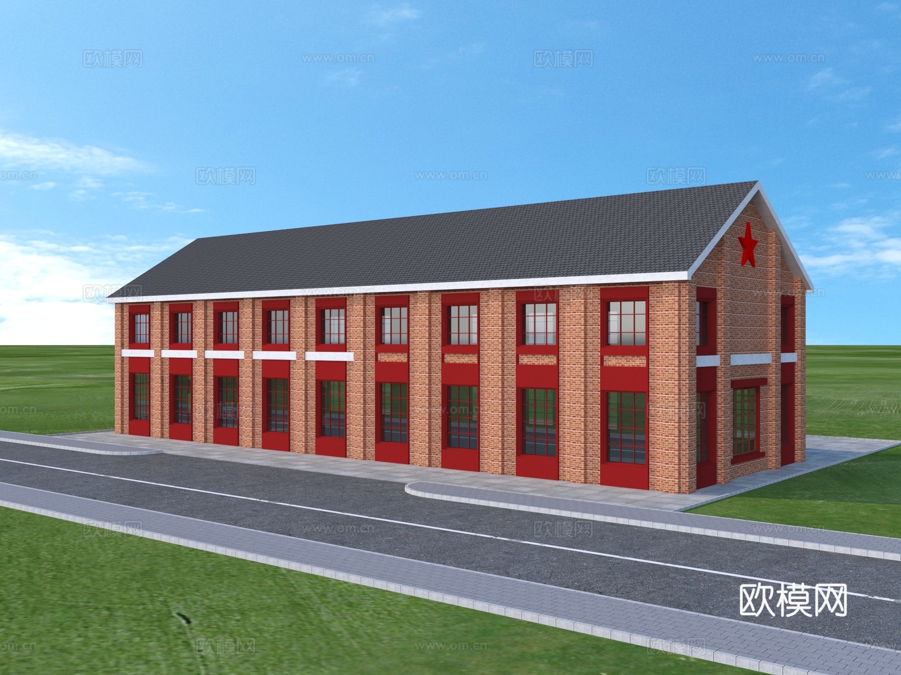 民宿 木屋 建筑 乡村小屋3d模型下载