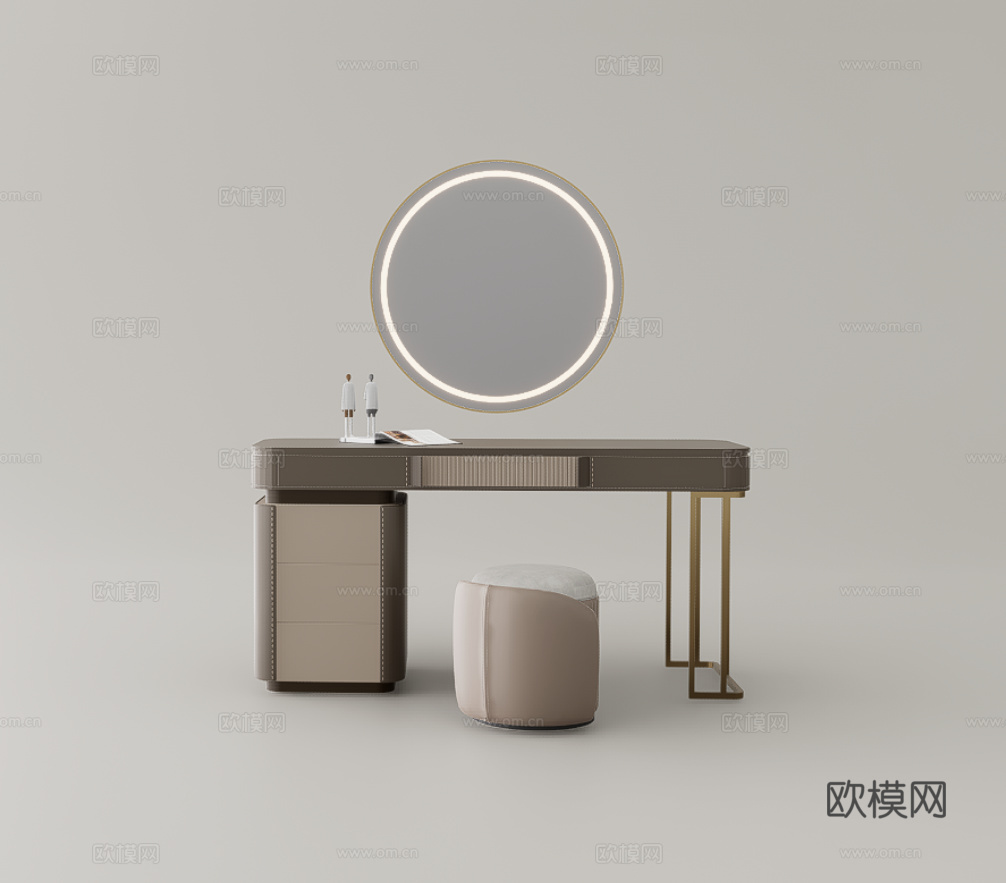 梳妆台su模型