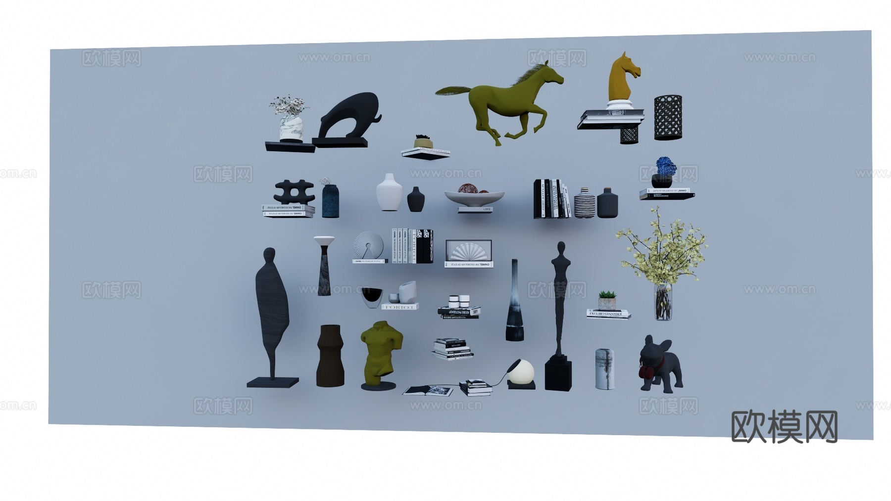 灯具 玩具 架子 小品 书籍 装饰品 小物件su模型