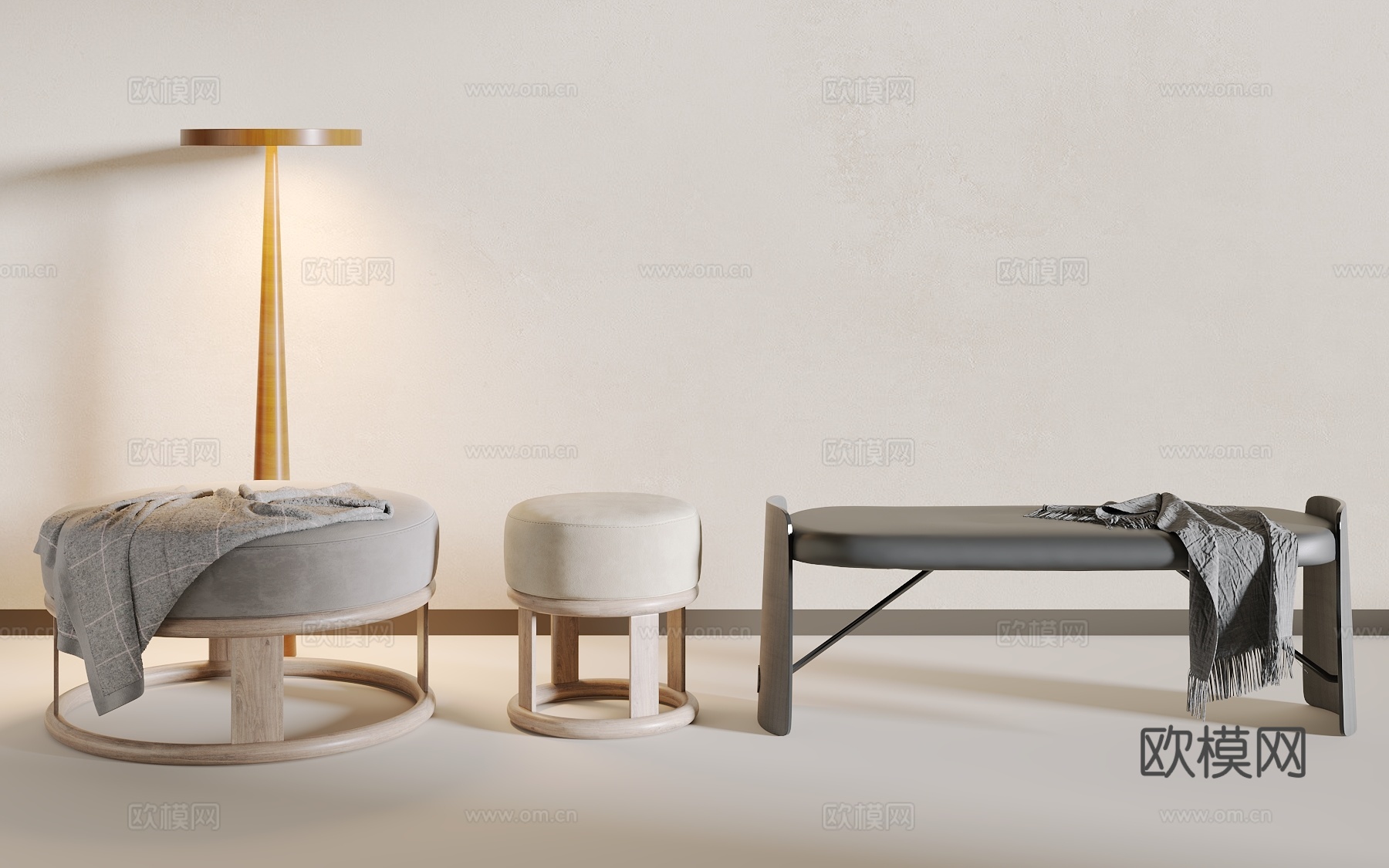 现代沙发3d模型下载