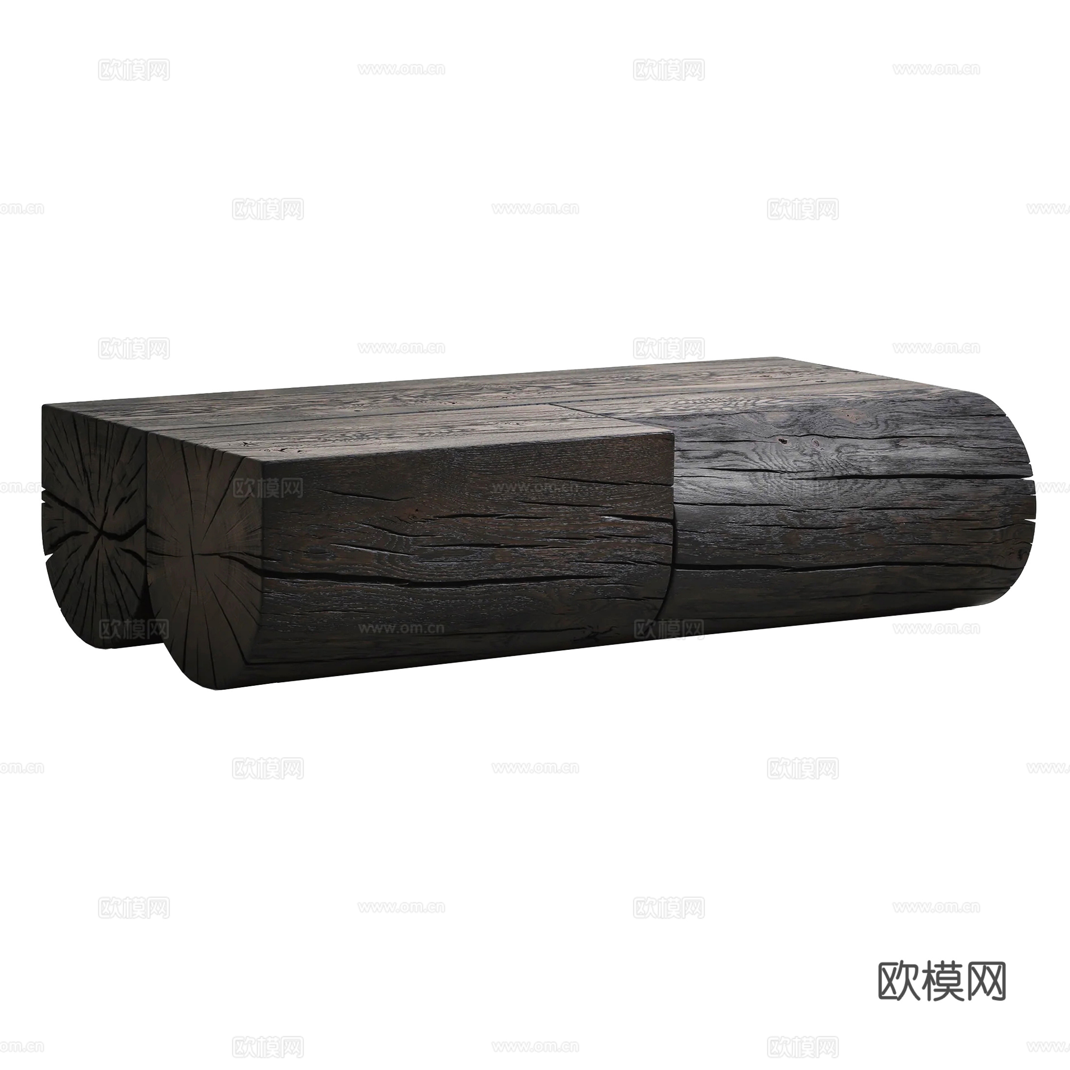 木质矮凳 长凳su模型