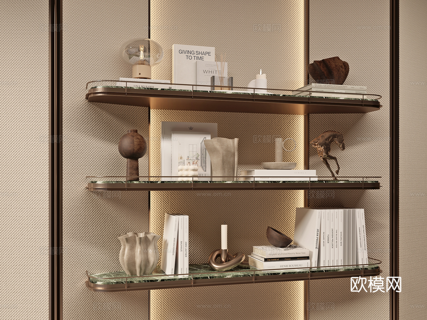 现代装饰品摆件3d模型下载