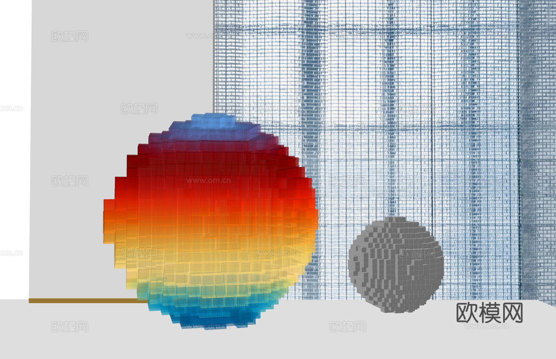 小物件 架子 摆件 装饰品 桌子su模型