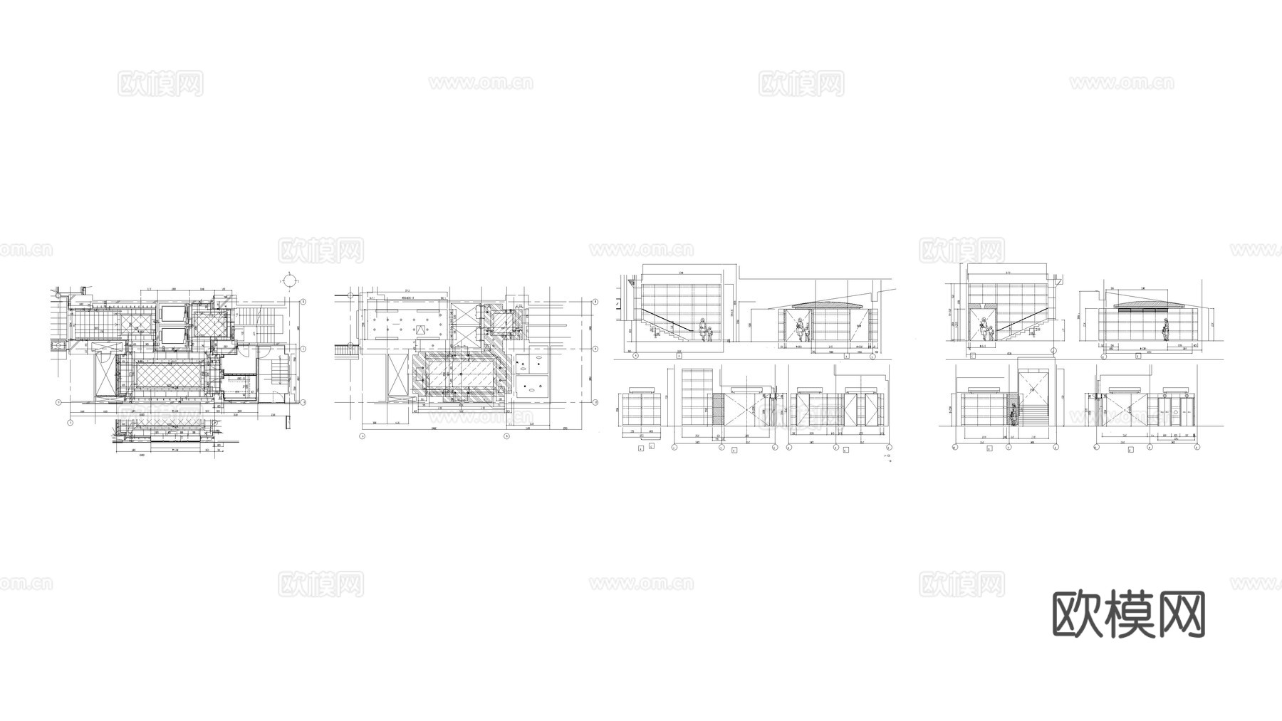 楼梯走廊cad施工图