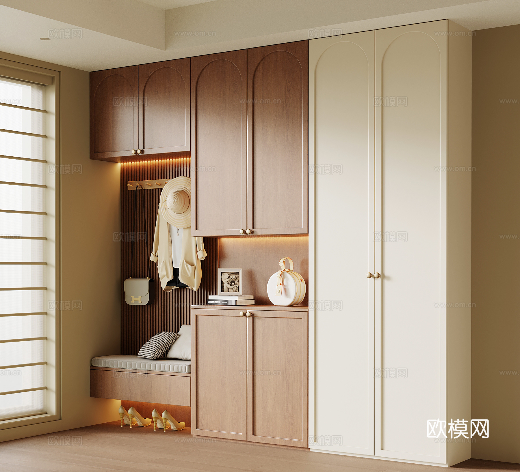 中古鞋柜 玄关柜su模型