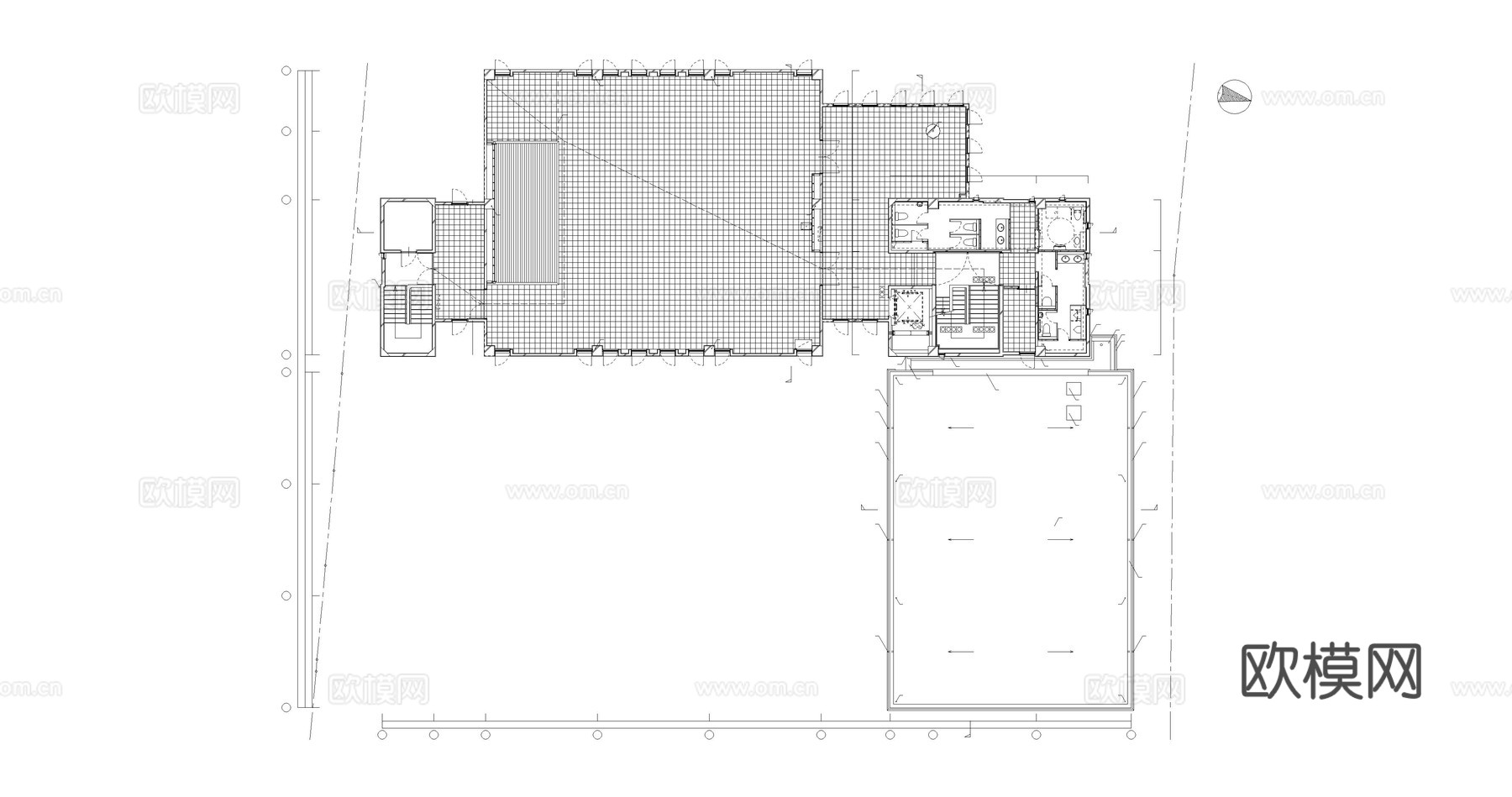 厂房建筑 多层住宅 办公建筑 学校建筑 公园平立面图纸cad施工图