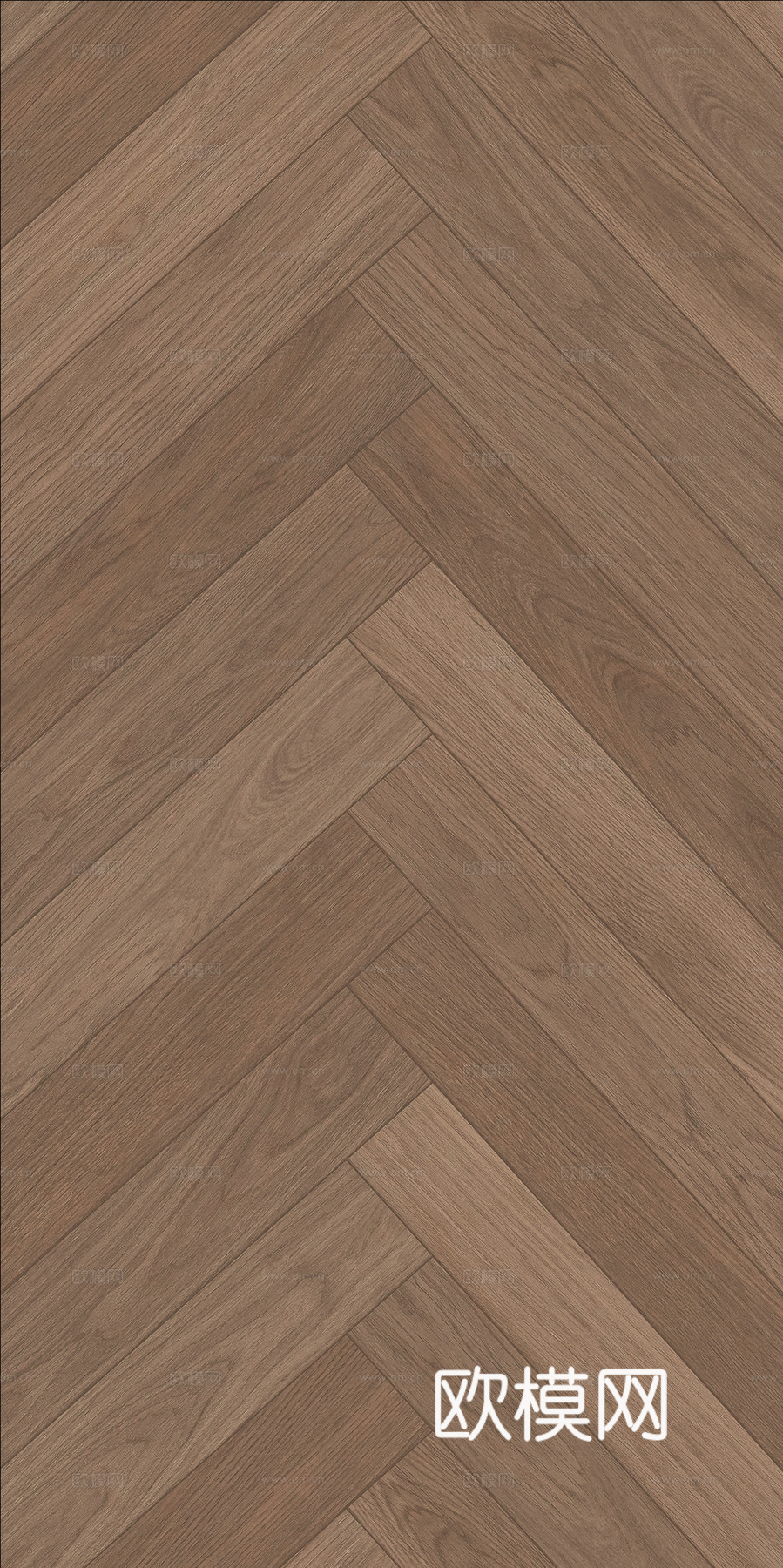 无缝深咖色人字拼木地板