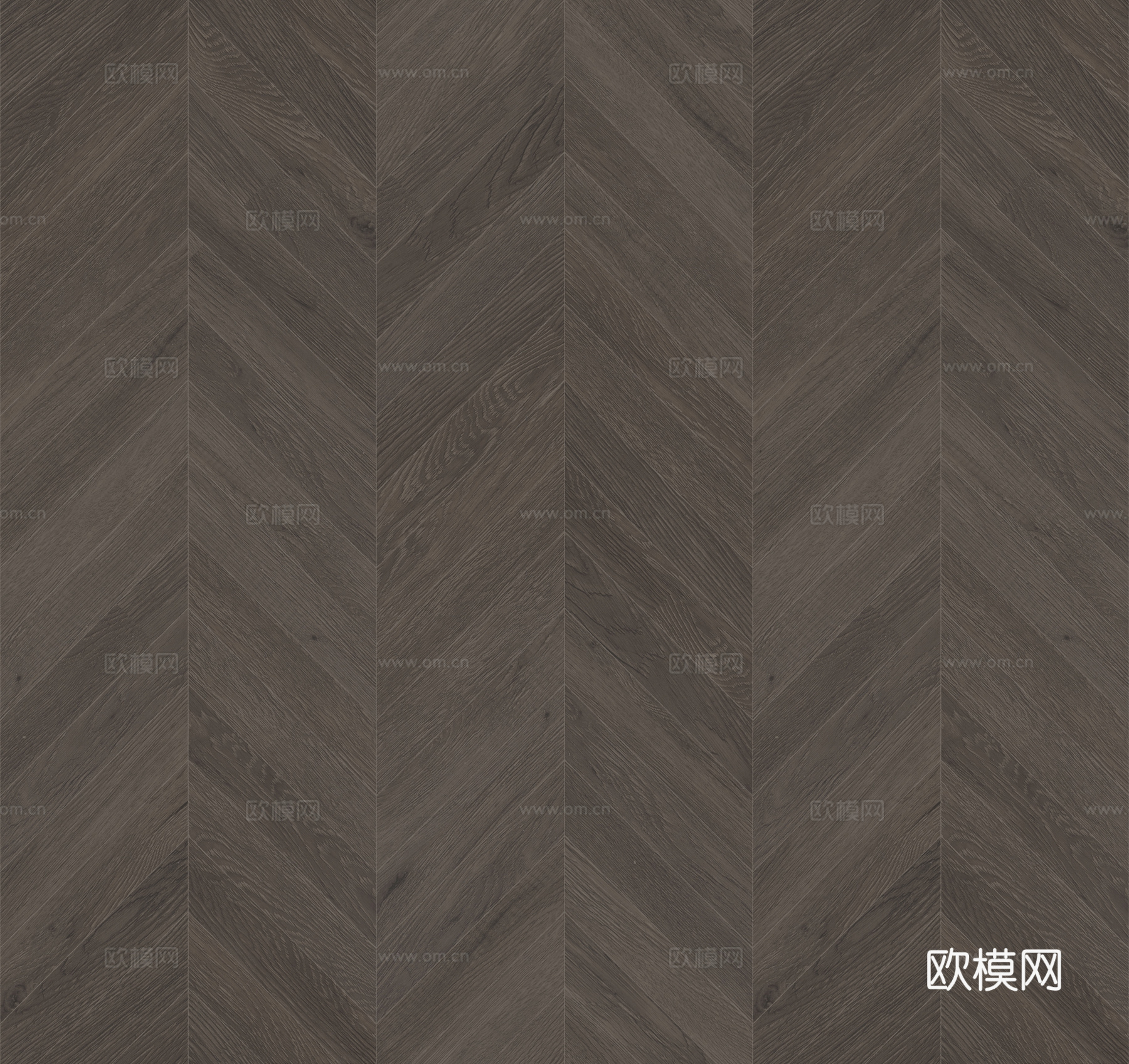 无缝深咖色鱼骨拼木地板