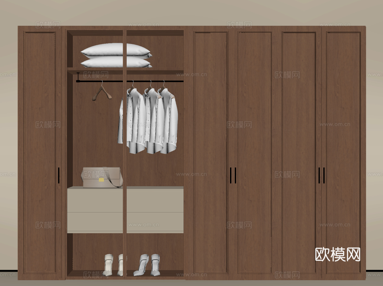 中古衣柜su模型