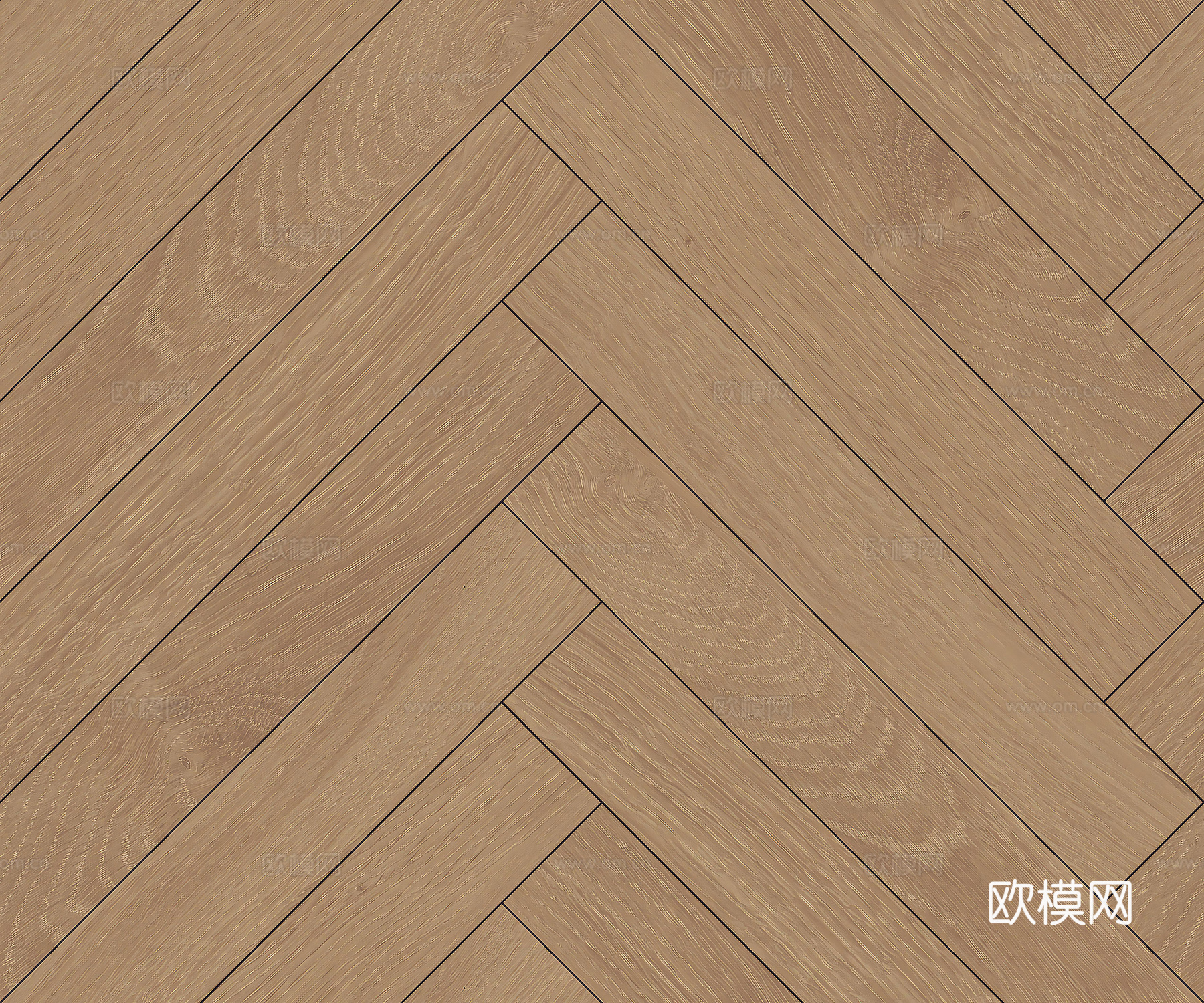 现代原木无缝人字拼木地板贴图