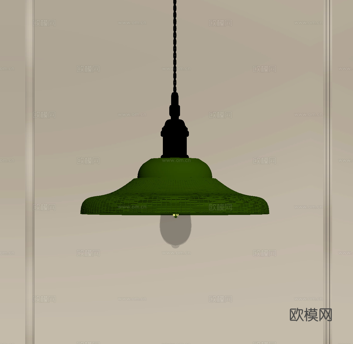 法式复古吊灯 小吊灯su模型