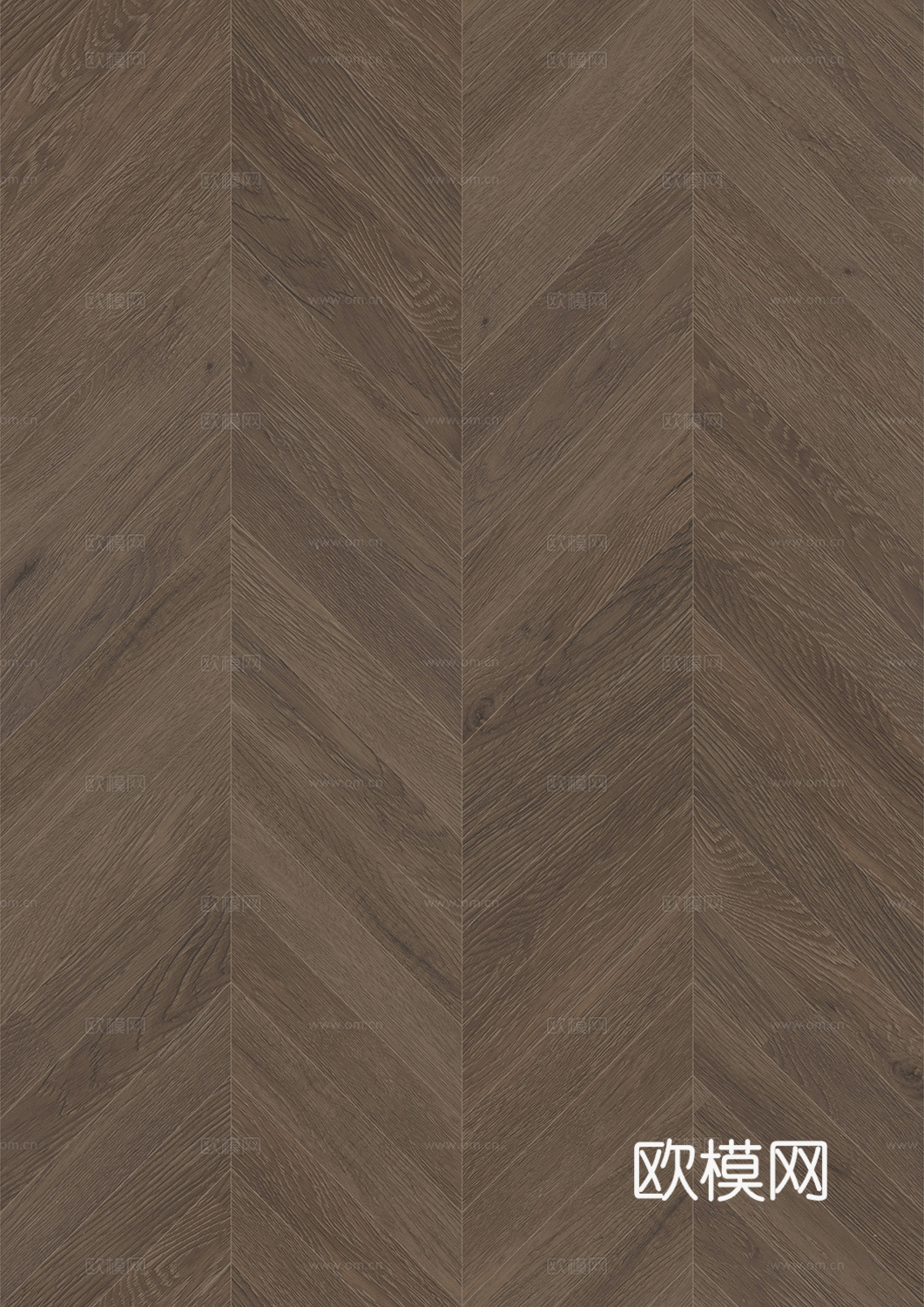 无缝深棕鱼骨拼实木木地板