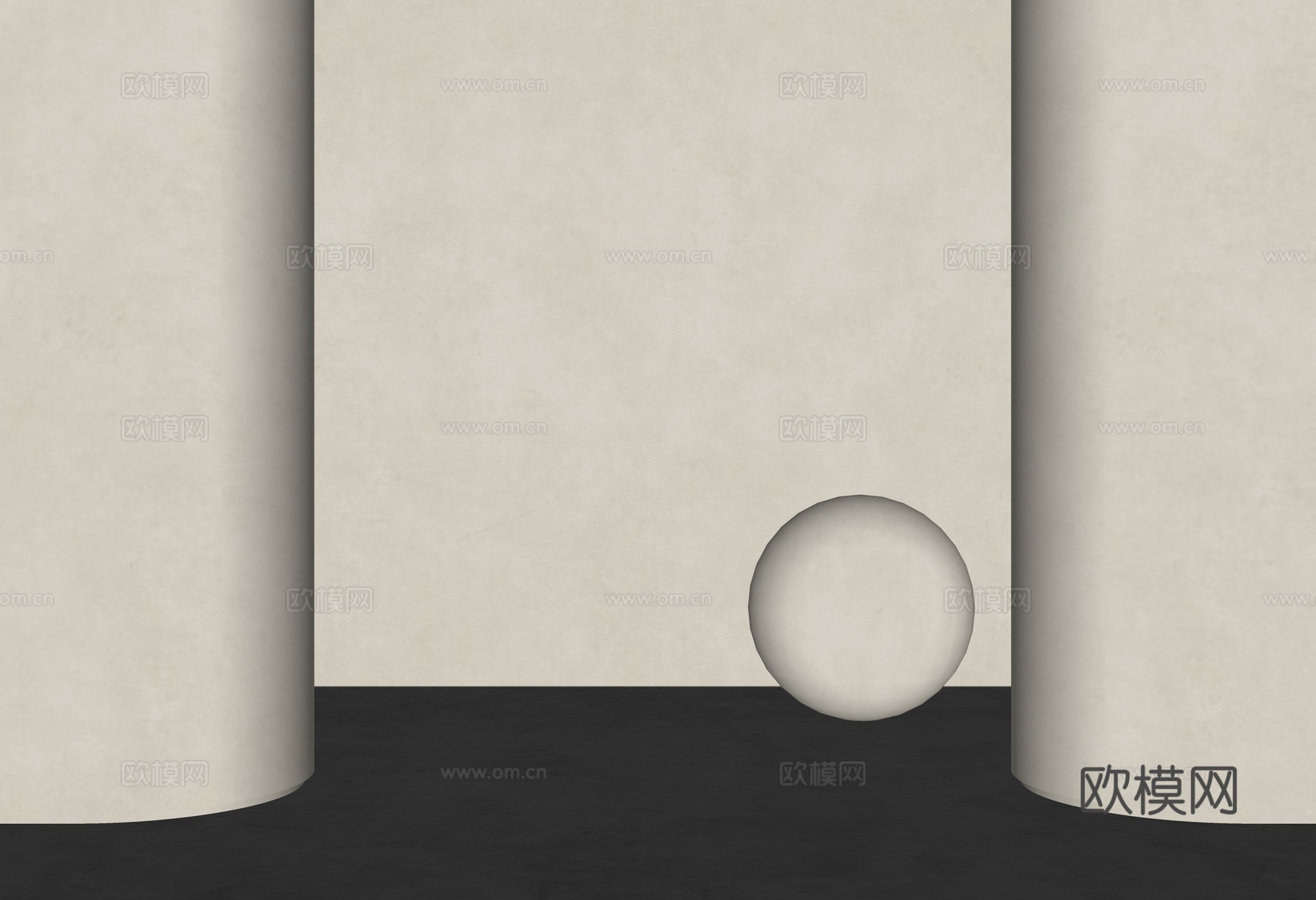 白色艺术漆 奶油风涂料 米色涂料 米色真石漆 涂料 硅藻泥墙su模型