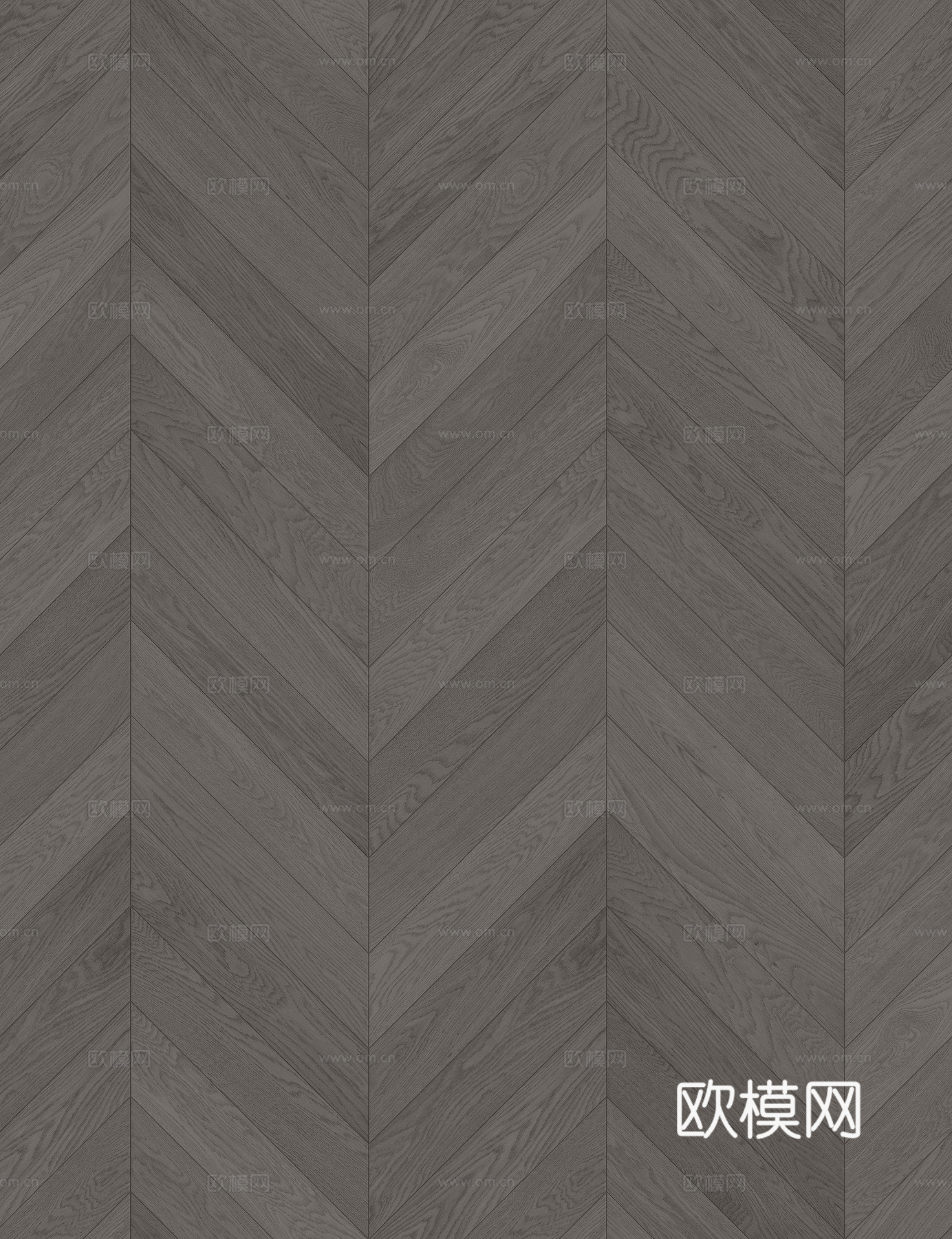 无缝灰棕色鱼骨拼木地板