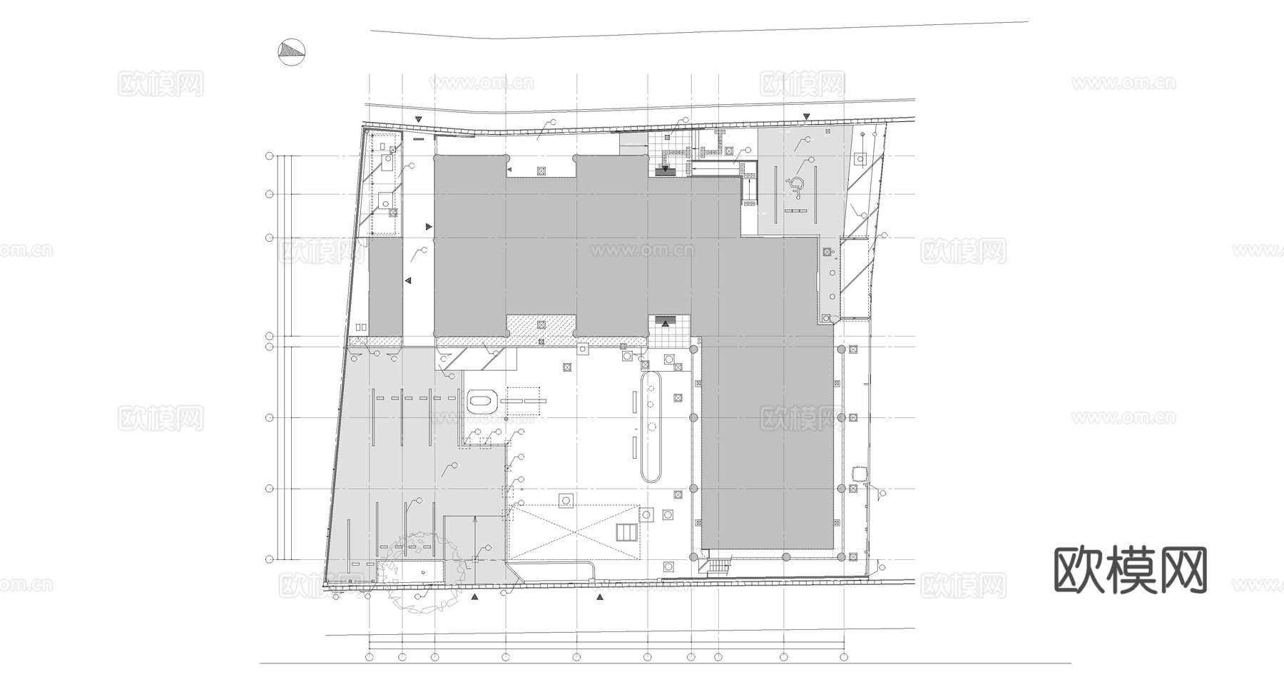 厂房建筑 多层住宅 办公建筑 学校建筑 公园平立面图纸cad施工图