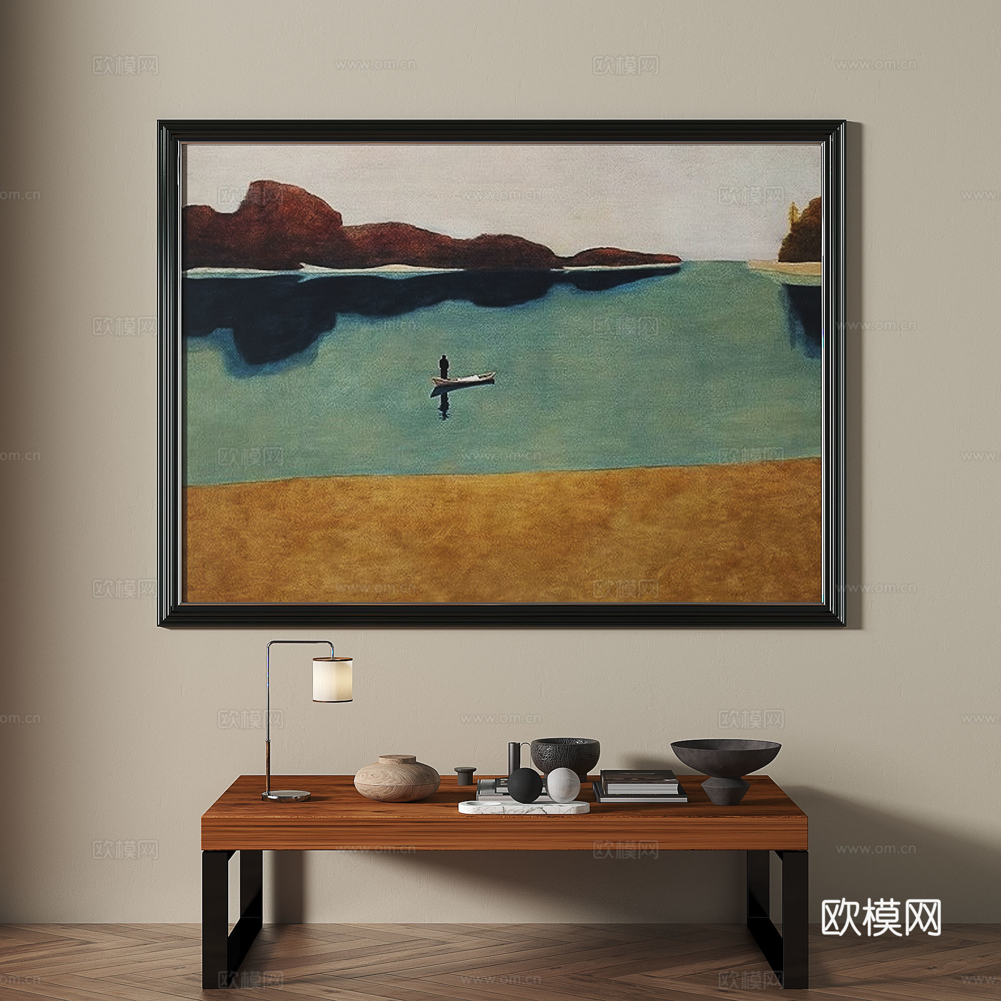 现代，法式，复古，轻奢，简约，装饰画3d模型