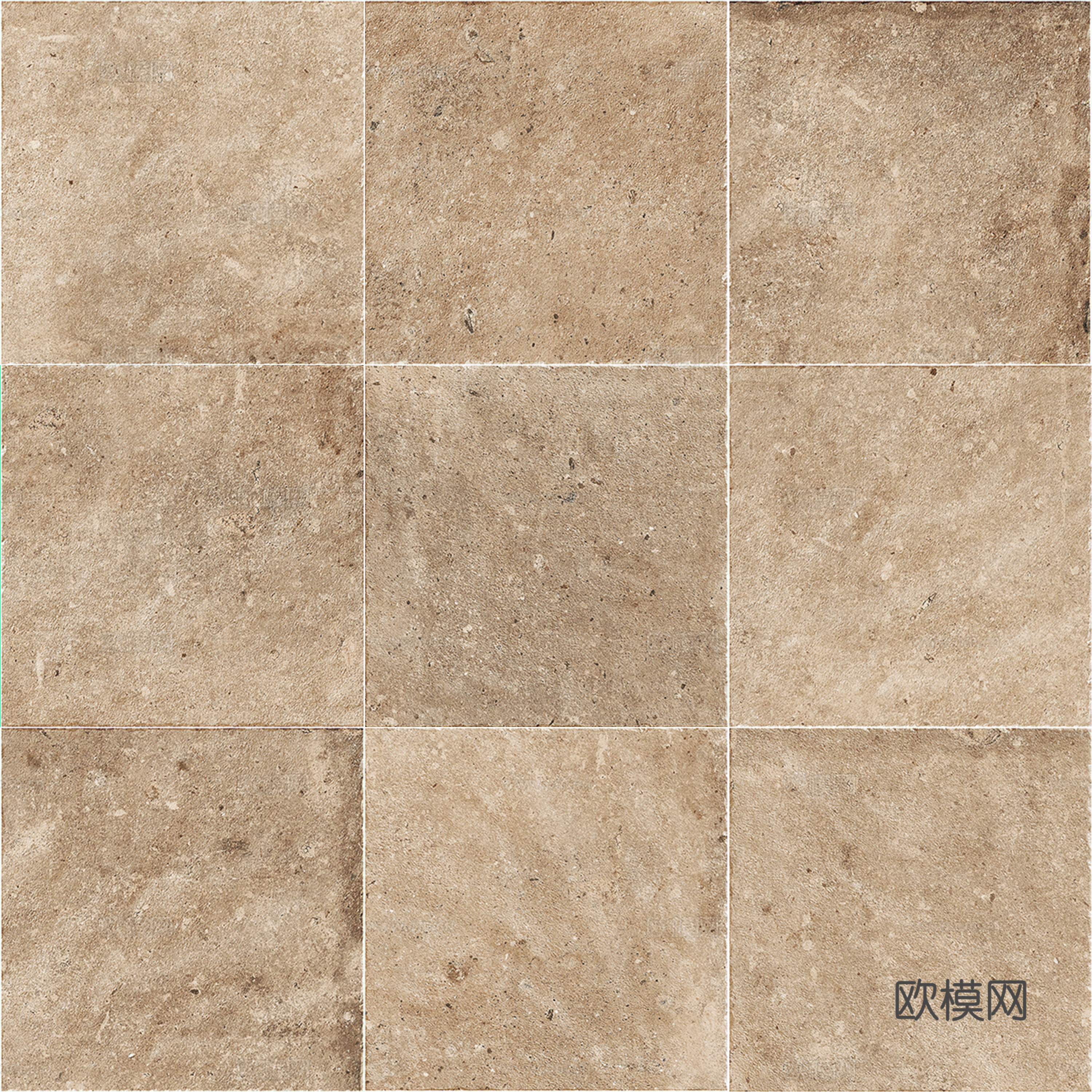 现代意式无缝莱姆石 小花砖 仿古砖贴图