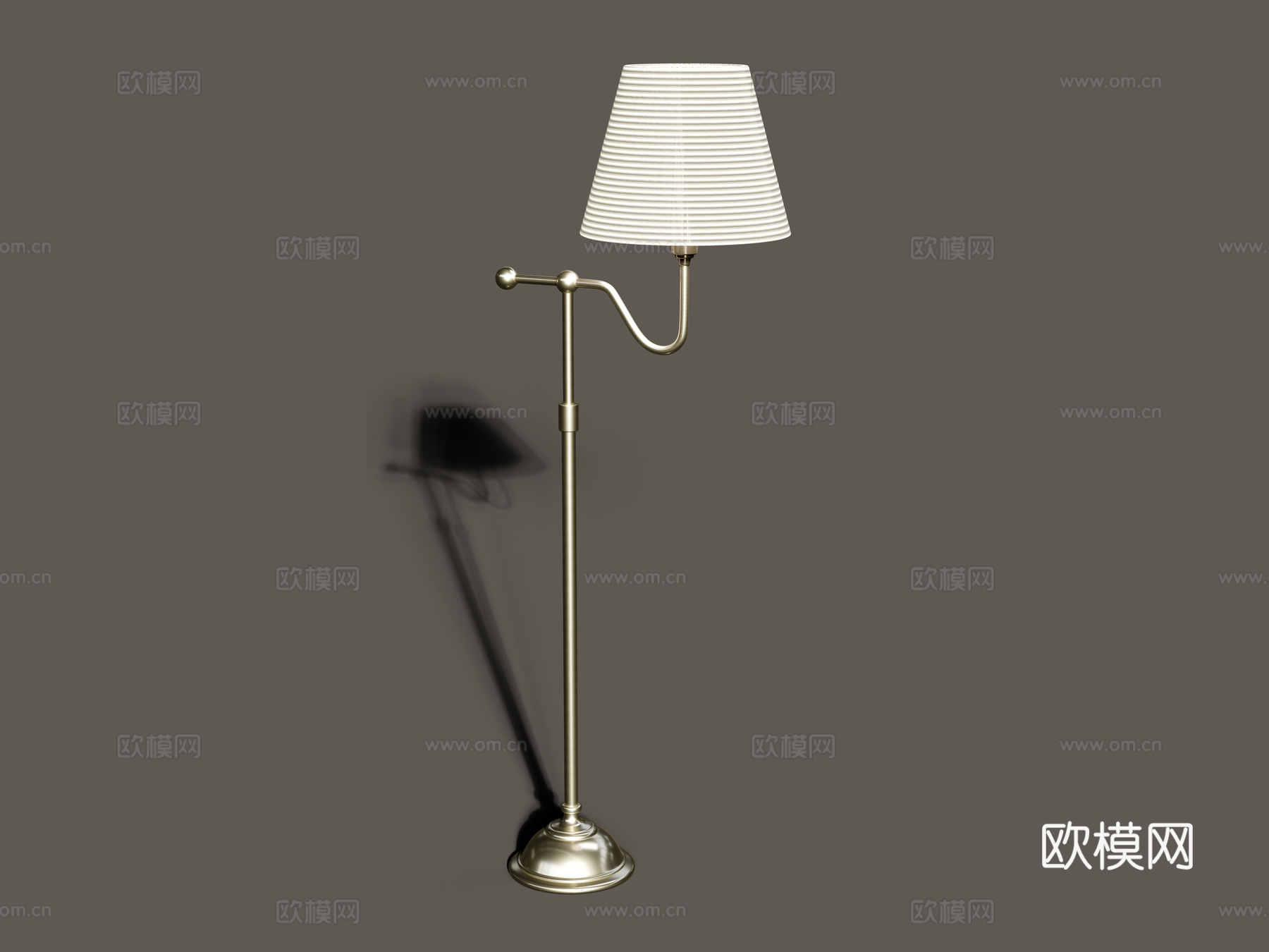 现代落地灯 金属 灯3d模型下载