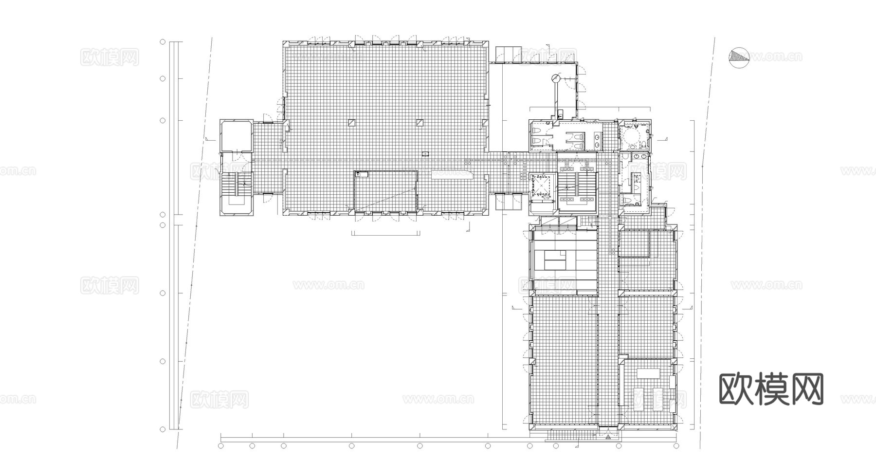 厂房建筑 多层住宅 办公建筑 学校建筑 公园平立面图纸cad施工图