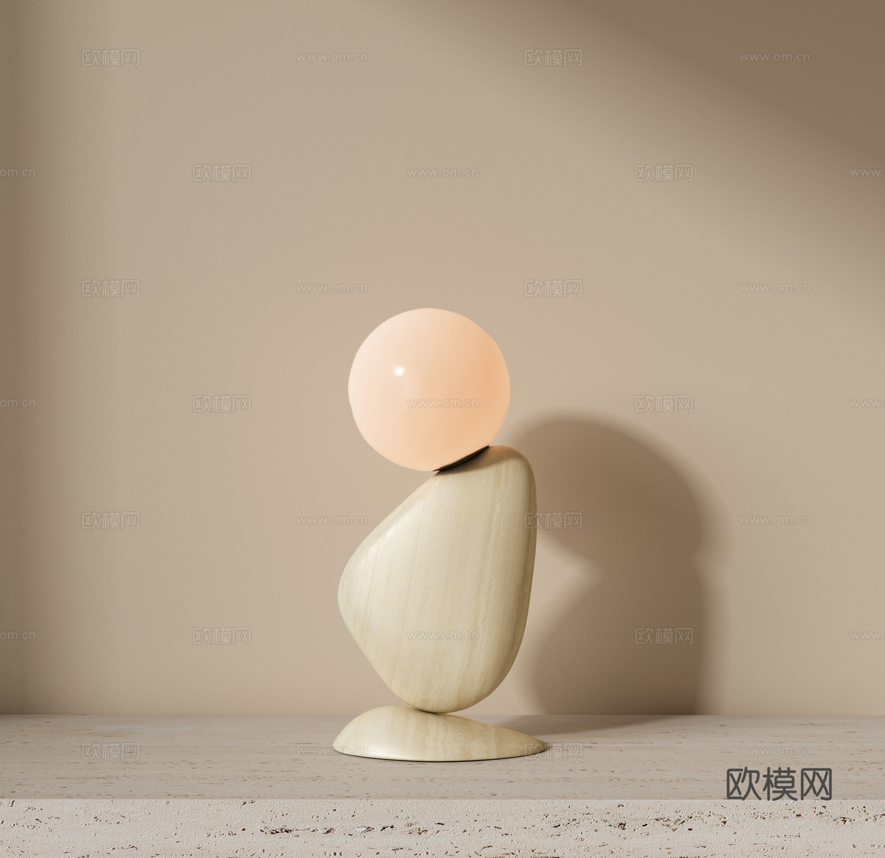 现代异形台灯 客厅台灯 床头台灯 书房台灯 艺术台灯su模型