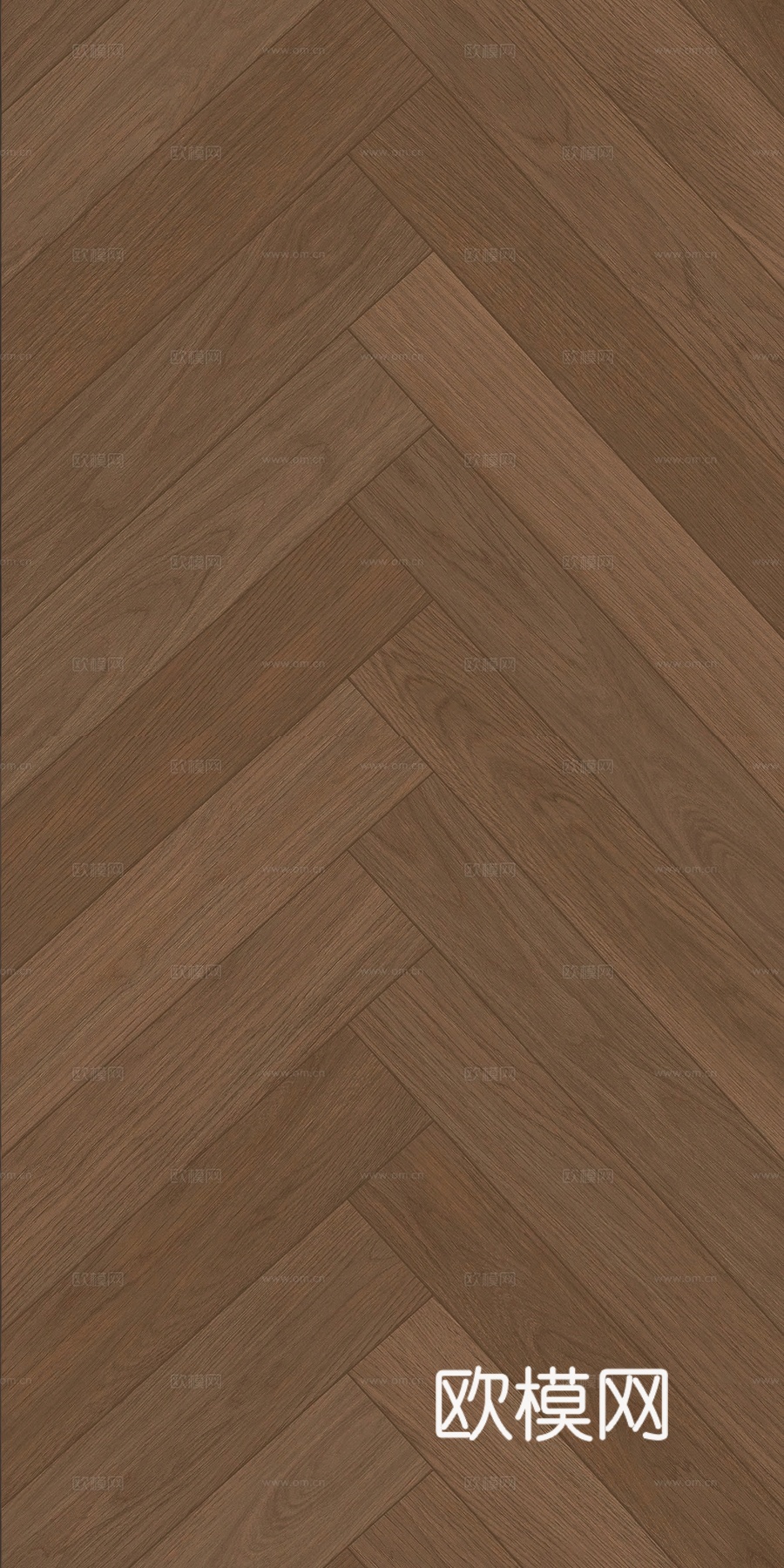 中古复古无缝人字拼胡桃木地板