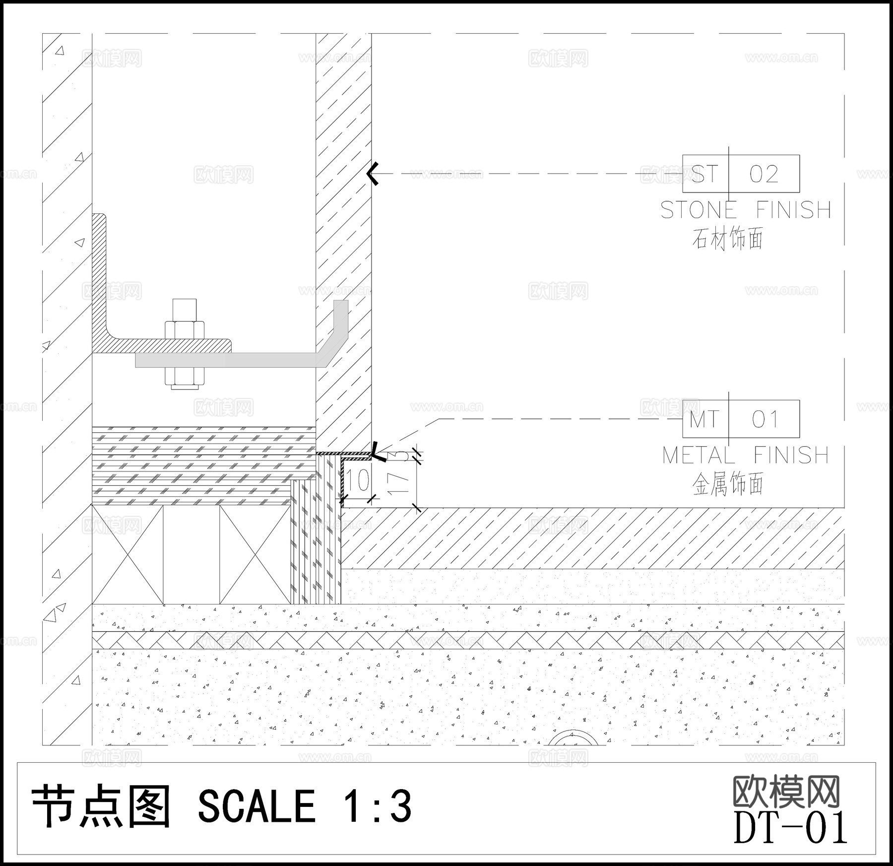 西厨柜子 现代厨柜 烤漆面板厨柜 柜子节点图cad施工图