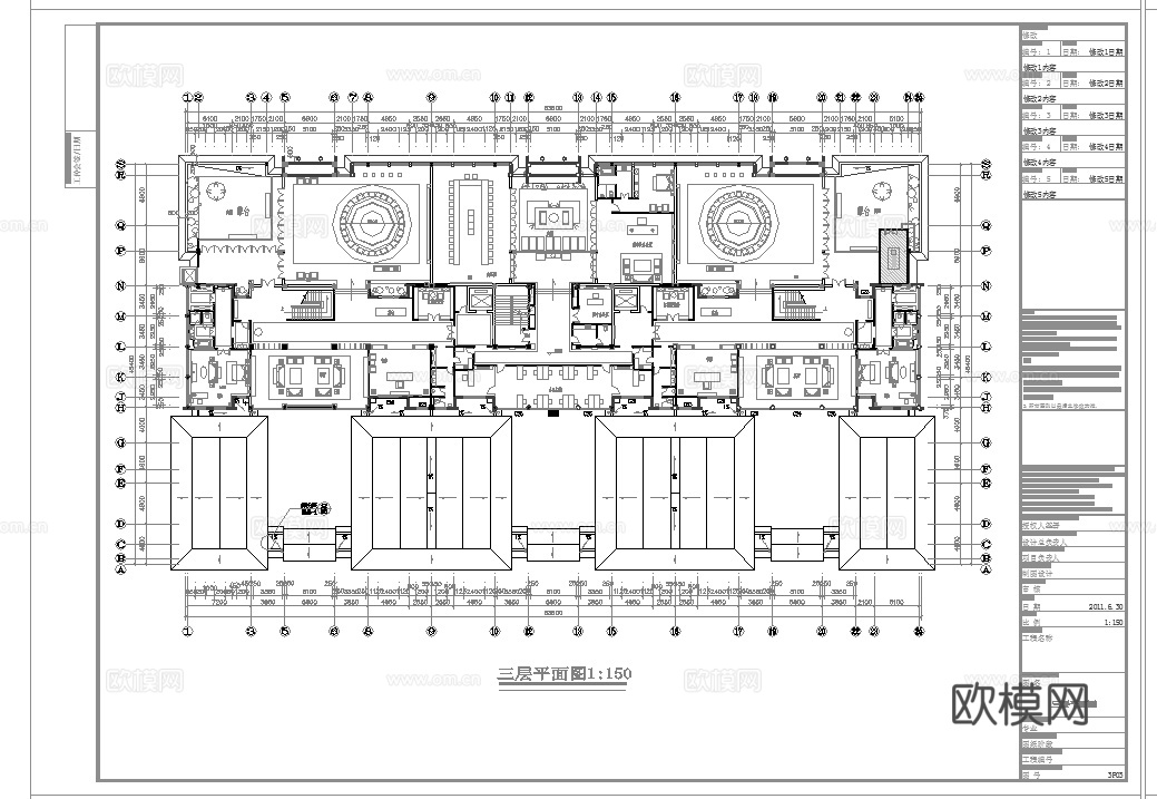 最新完整版高端会所施工图合集cad施工图