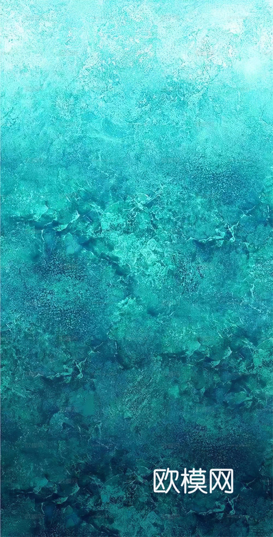 蓝色裂纹艺术玻璃