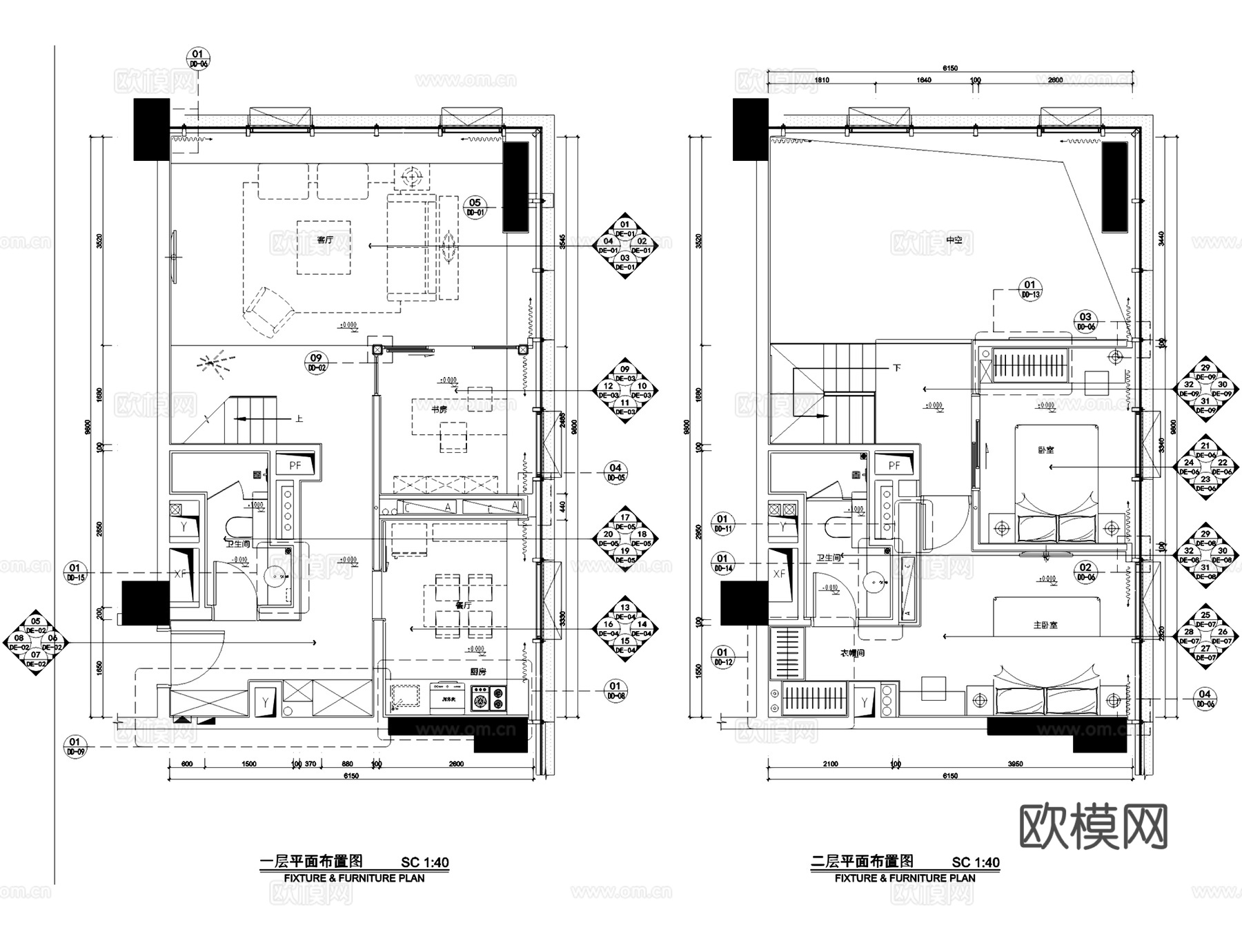 华润横琴万象世界一期公寓样板房室内家装CAD施工图整套+文本cad施工图