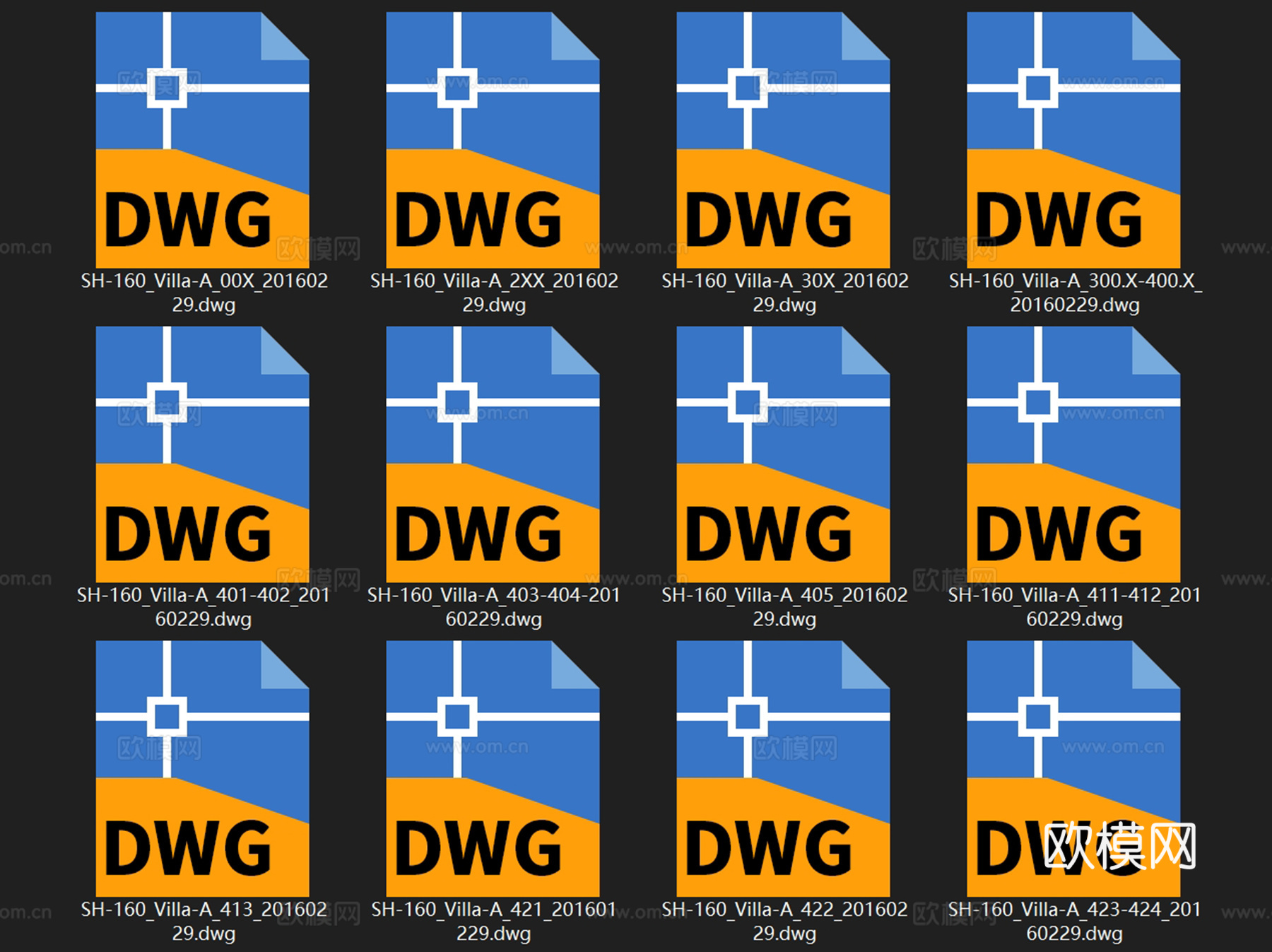 三亚海棠湾四季酒店别墅A型室内家装CAD施工图整套cad施工图