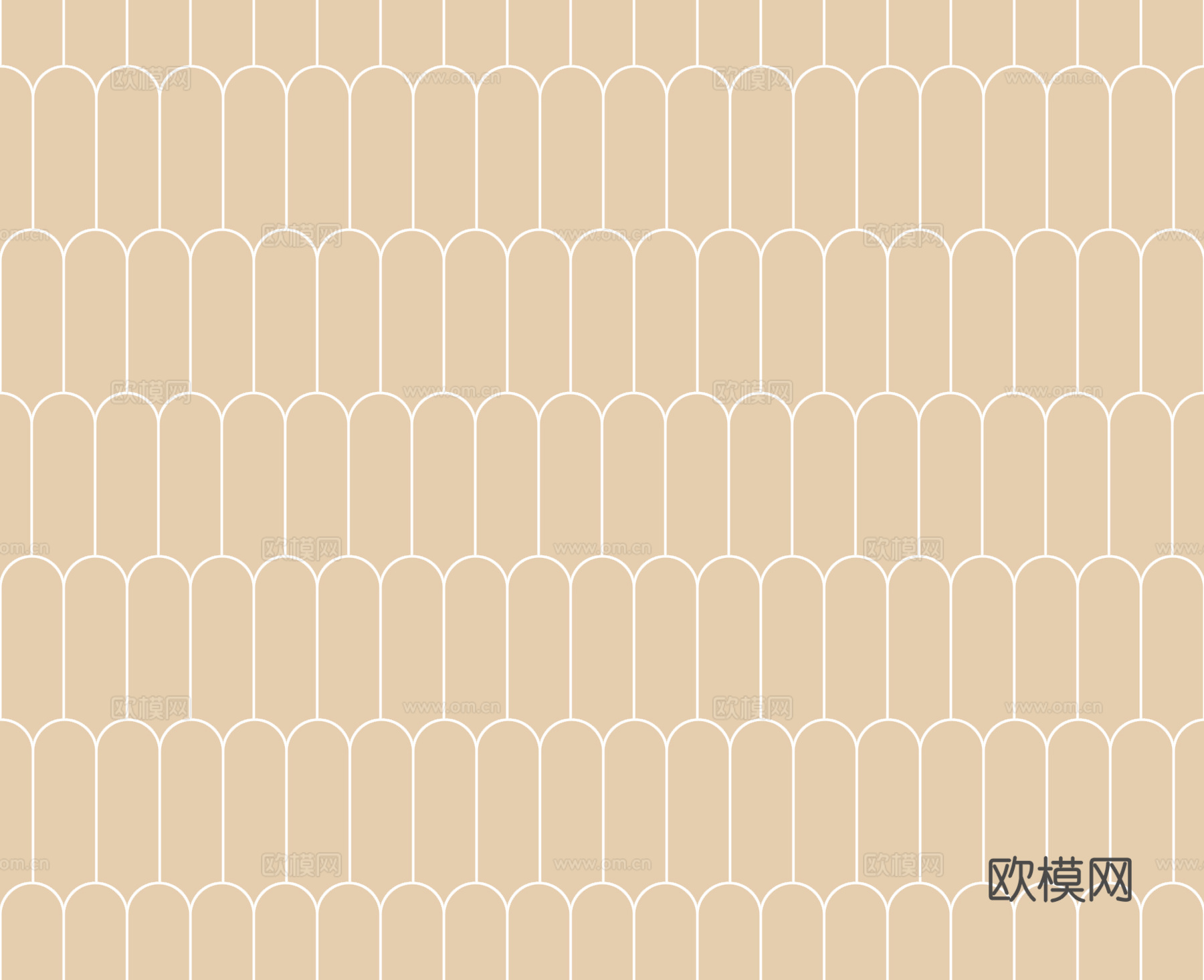 法式无缝仿古黄色羽毛砖