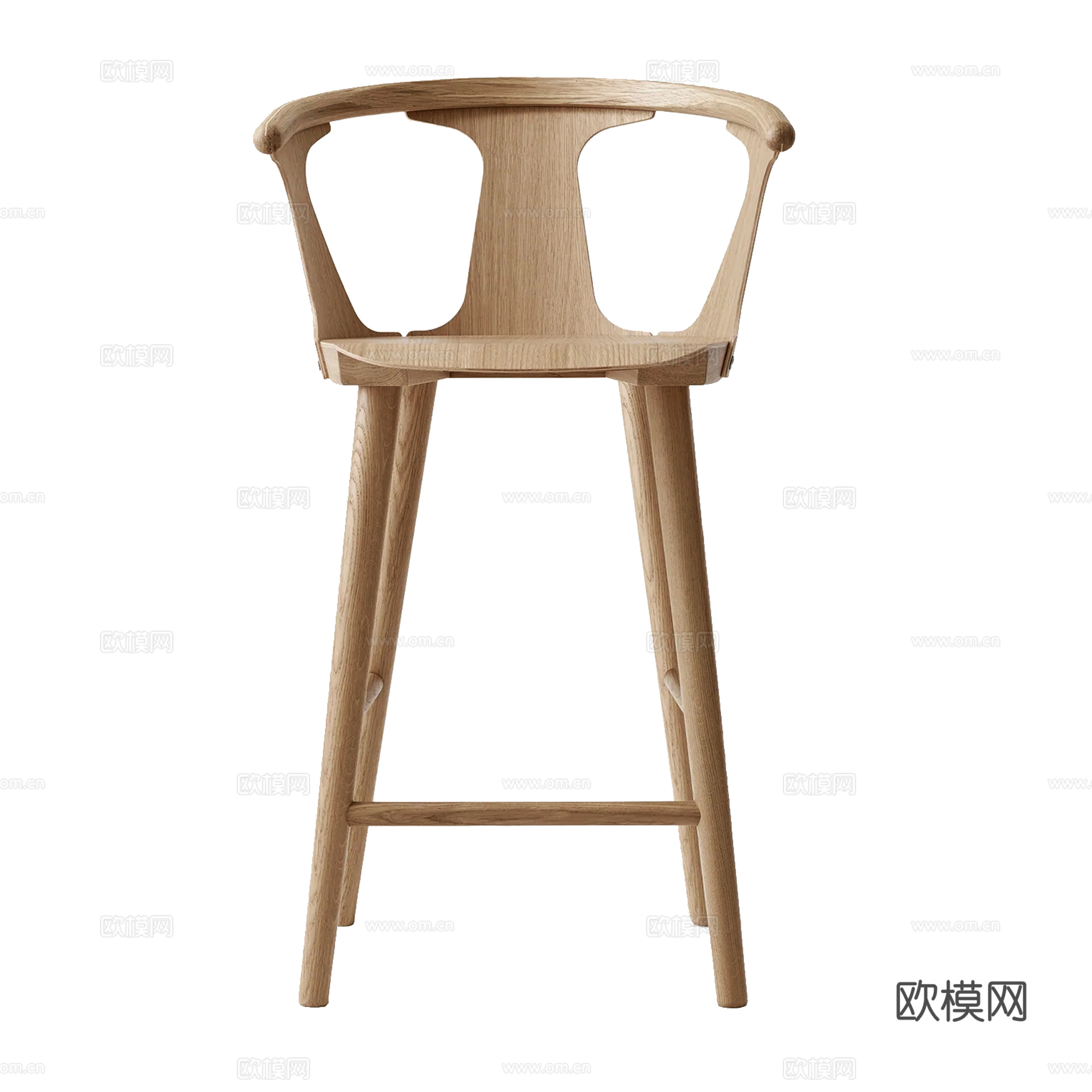 木质吧椅su模型