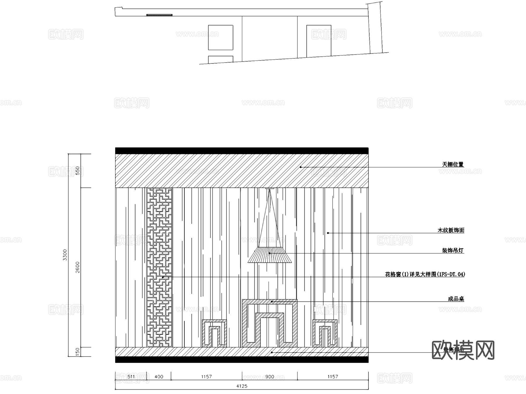 澜馨SPA养生馆美容美发沙龙中心室内工装CAD施工图cad施工图