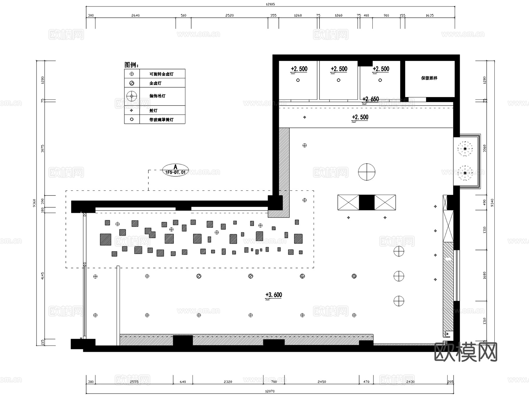 厦门庄姿女装服饰服装店室内工装CAD施工图整套cad施工图