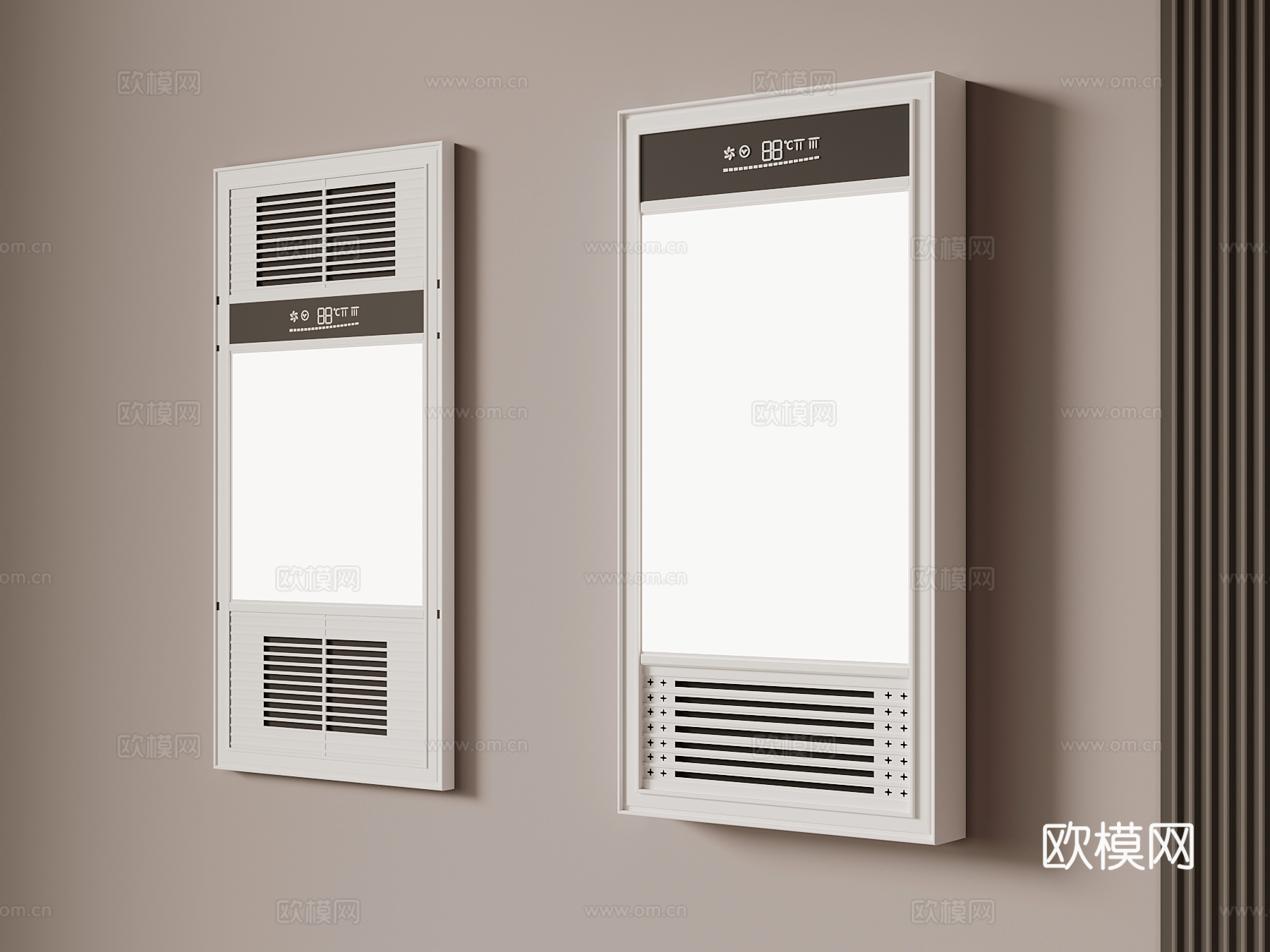 现代浴霸 取暖器su模型