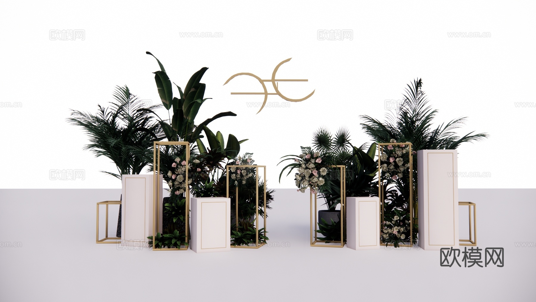 植物 灌木 组团 造景 室外造景 乔木su模型