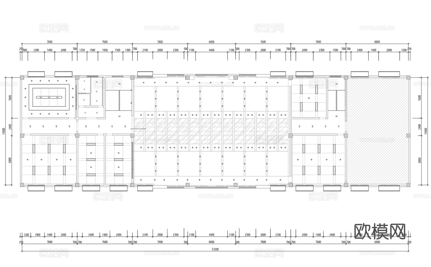 最新完整版办公室施工图合集cad施工图